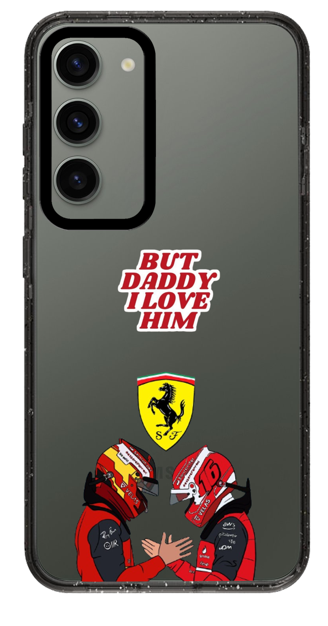 PixVoices rendered material preview - 2636 - Clear Black Samsung Case