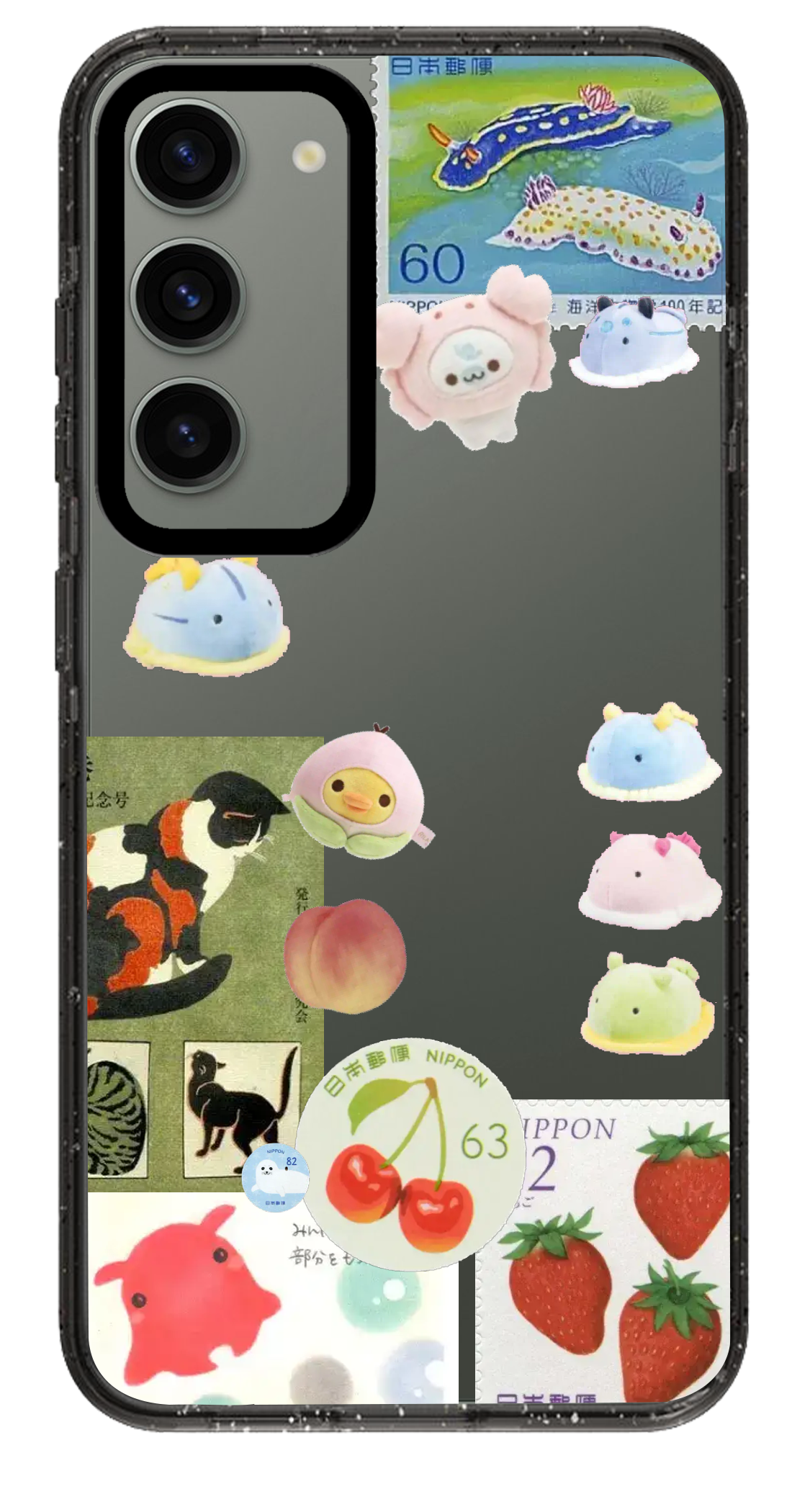 PixVoices rendered material preview - 2392 - Clear Black Samsung Case