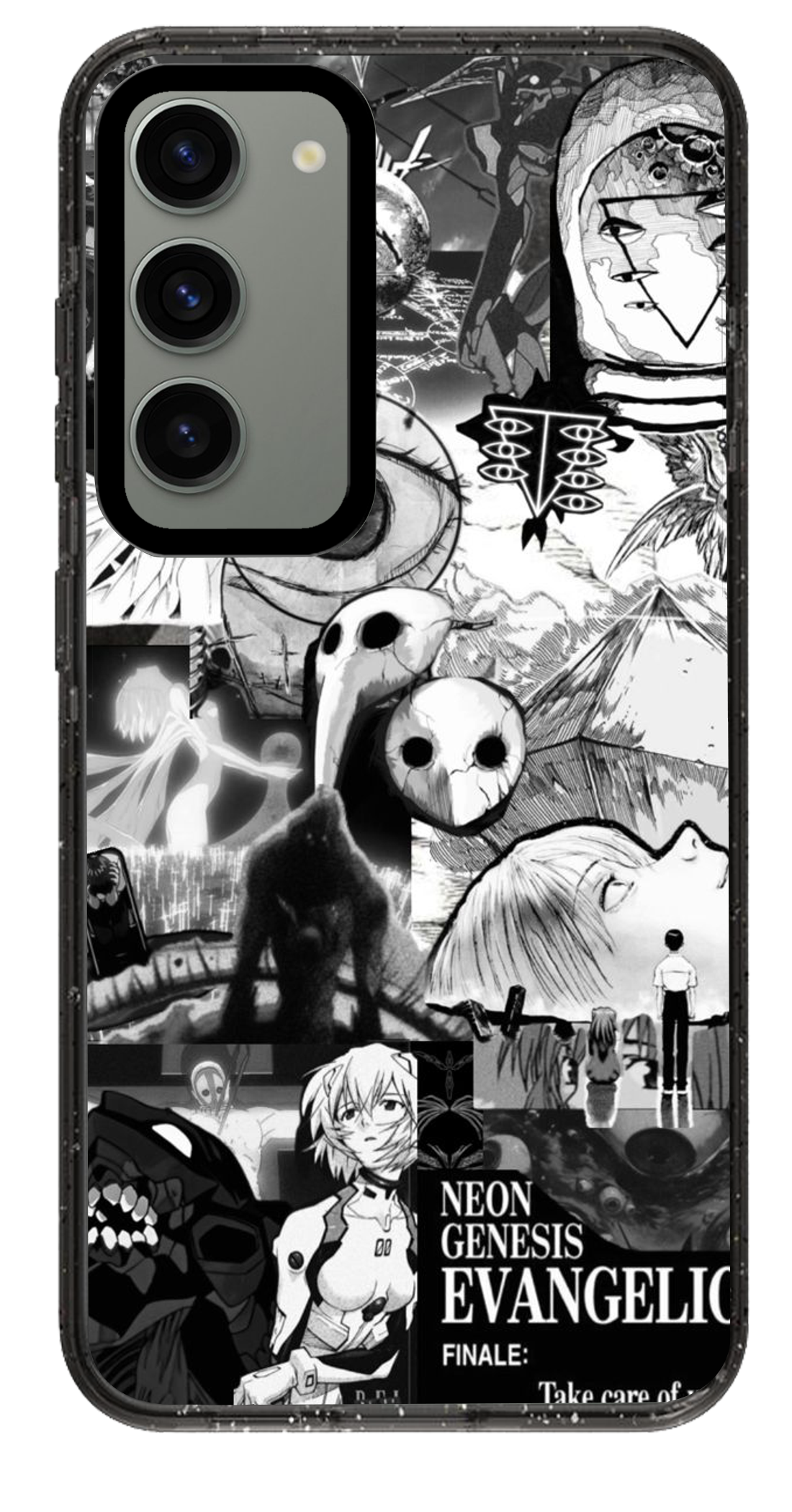 PixVoices rendered material preview - 6972 - Clear Black Samsung Case