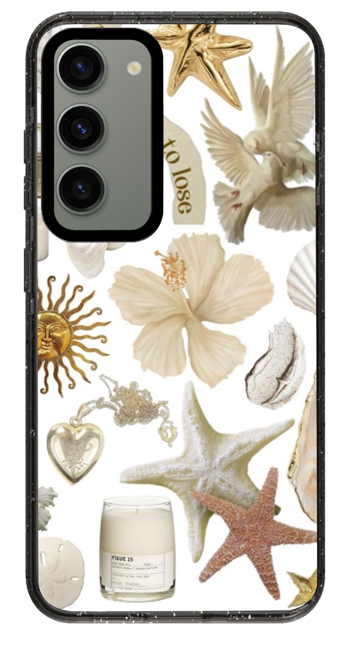 PixVoices rendered material preview - 2326 - Clear Black Samsung Case
