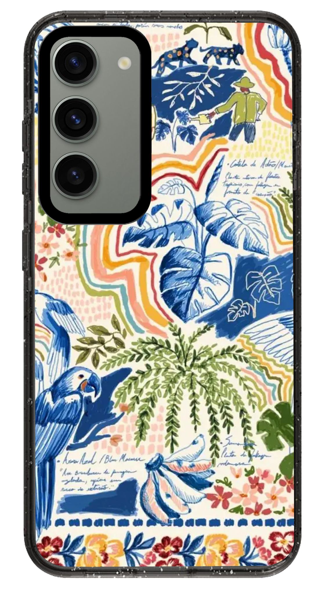 PixVoices rendered material preview - 2313 - Clear Black Samsung Case