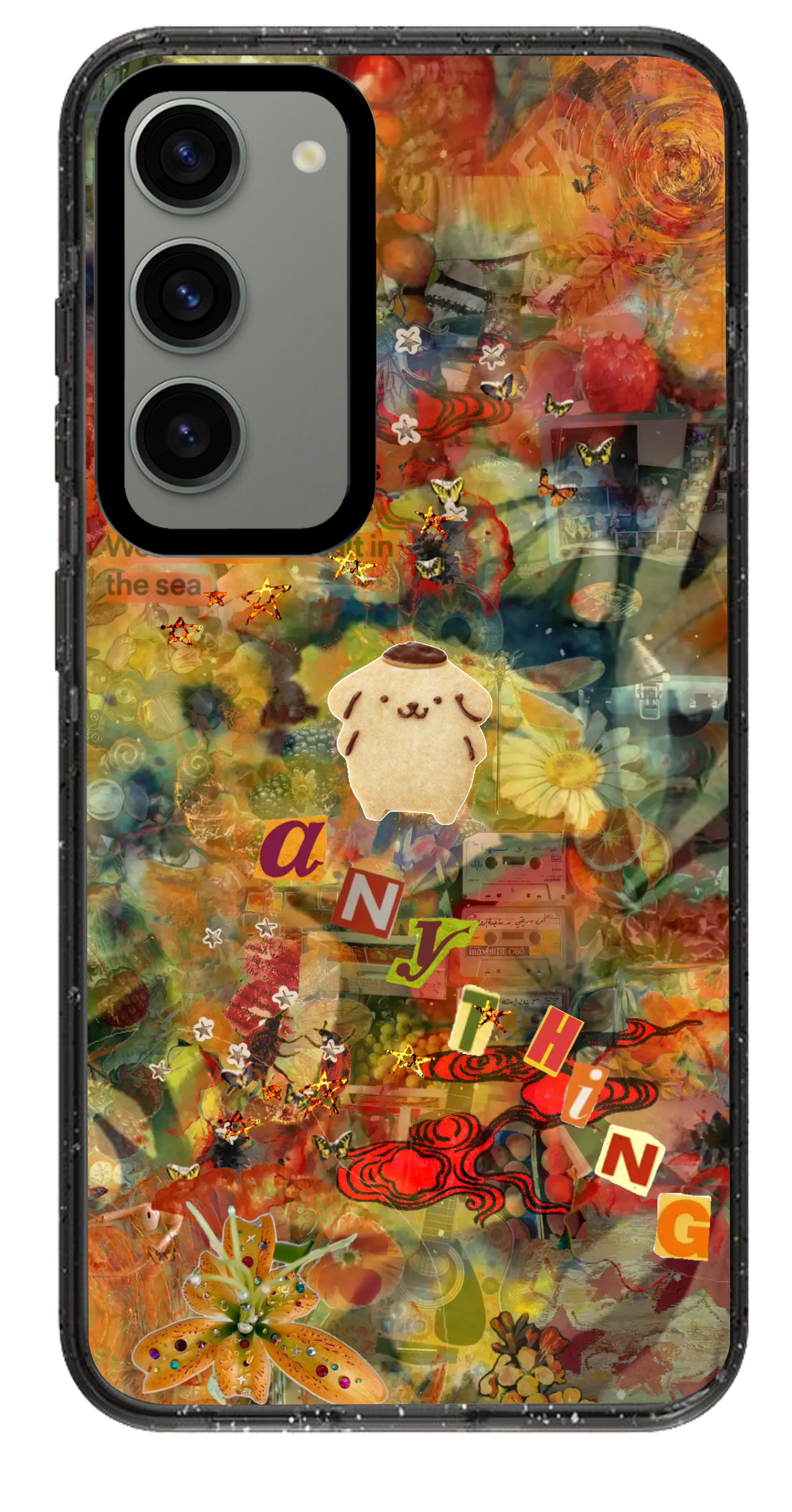 PixVoices rendered material preview - 2218 - Clear Black Samsung Case