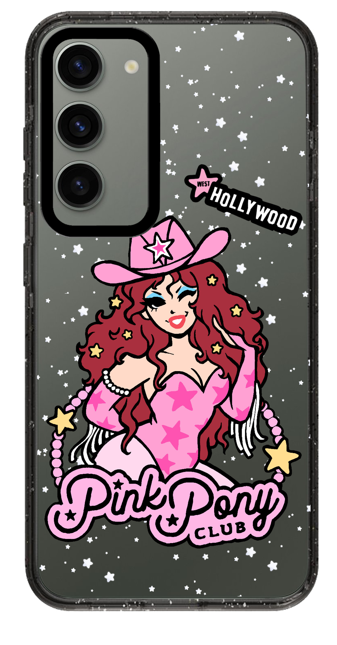 PixVoices rendered material preview - 2095 - Clear Black Samsung Case