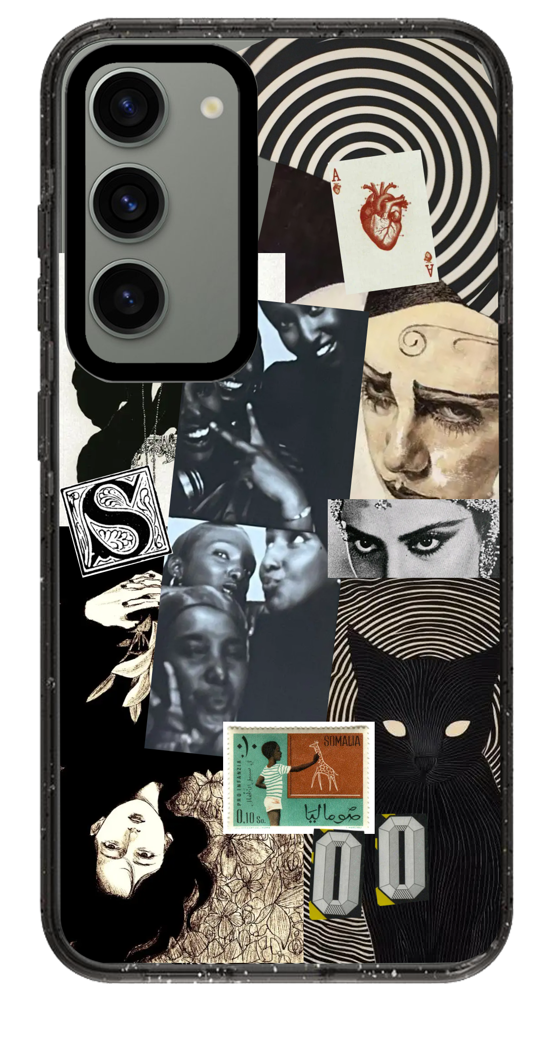 PixVoices rendered material preview - 2007 - Clear Black Samsung Case