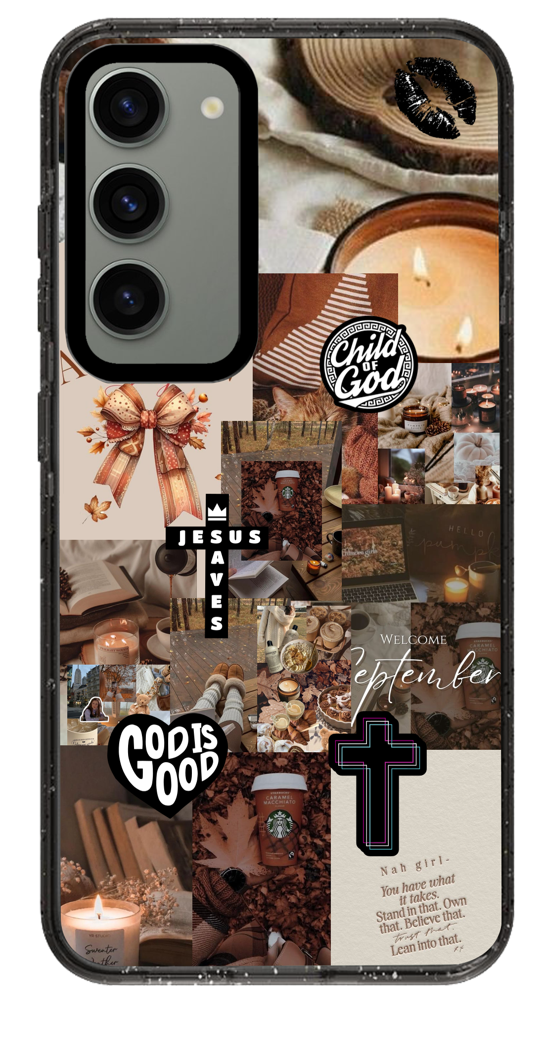 PixVoices rendered material preview - 1937 - Clear Black Samsung Case