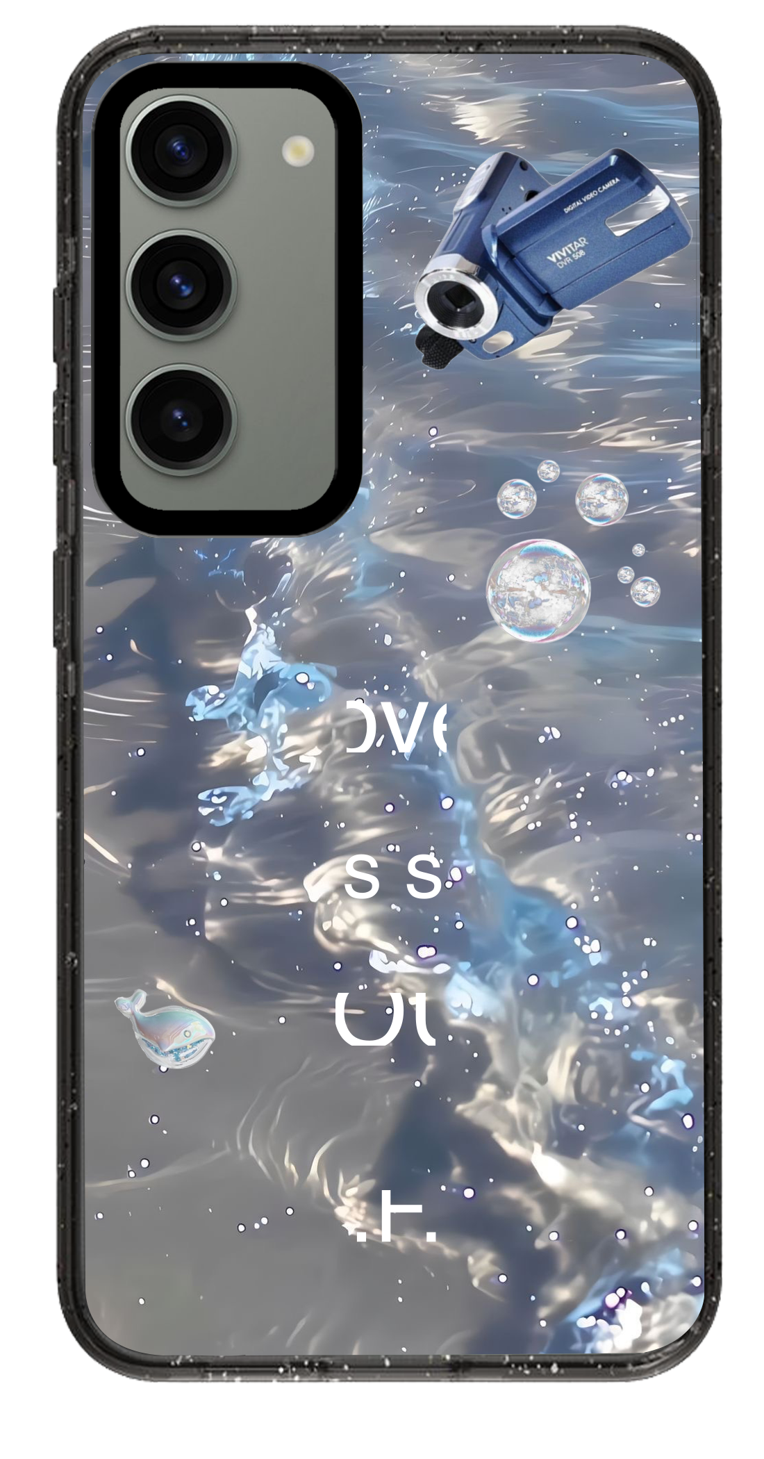 PixVoices rendered material preview - 1849 - Clear Black Samsung Case