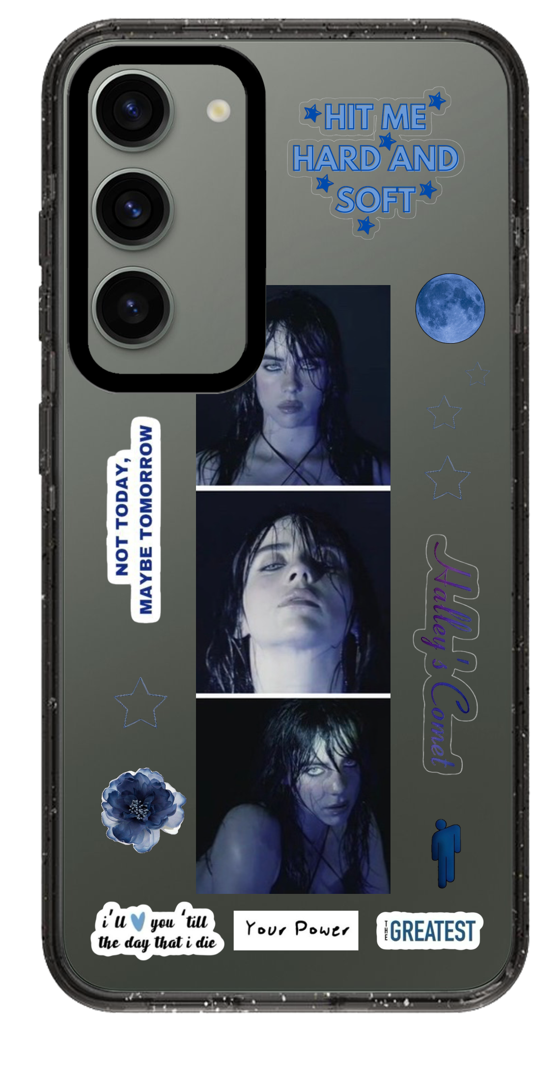 PixVoices rendered material preview - 1823 - Clear Black Samsung Case