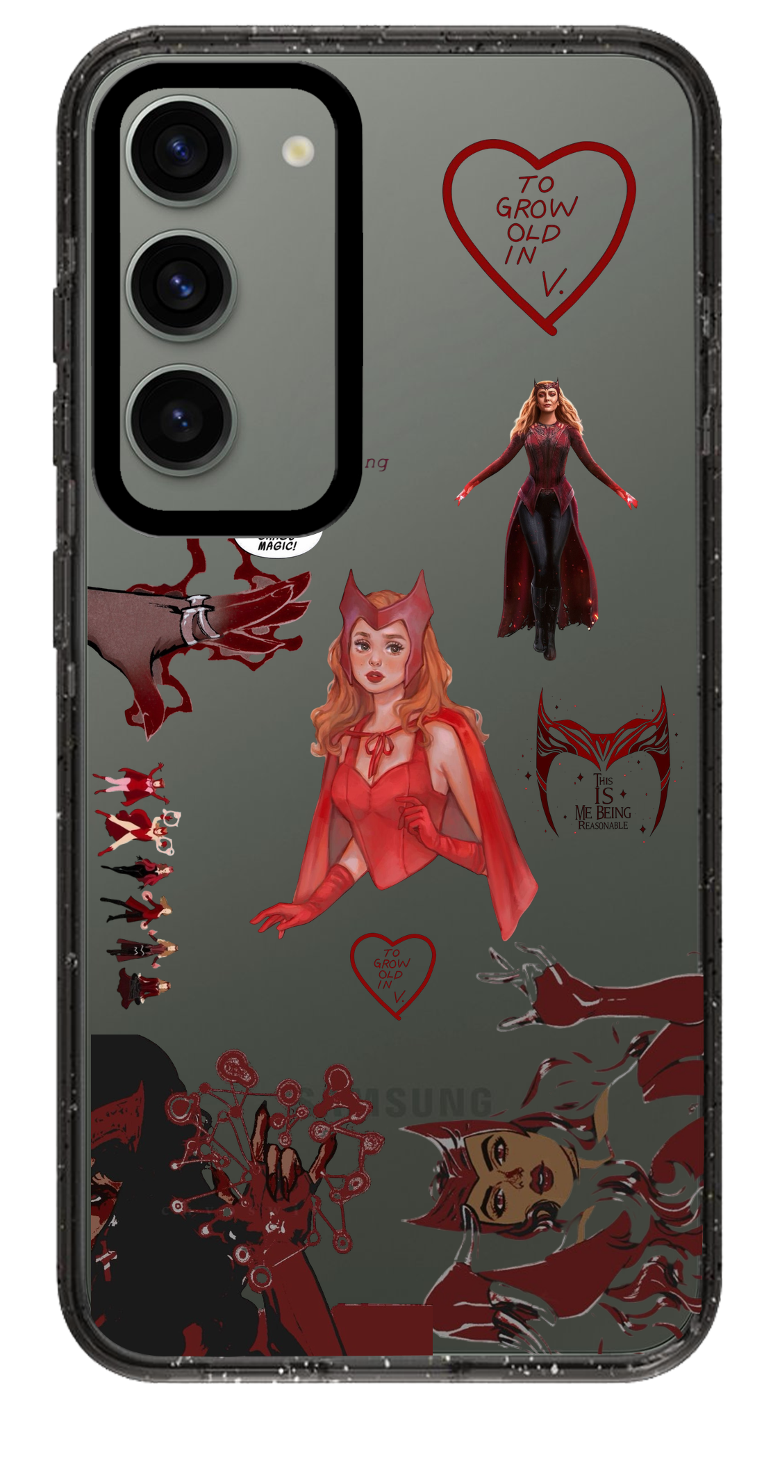 PixVoices rendered material preview - 1713 - Clear Black Samsung Case