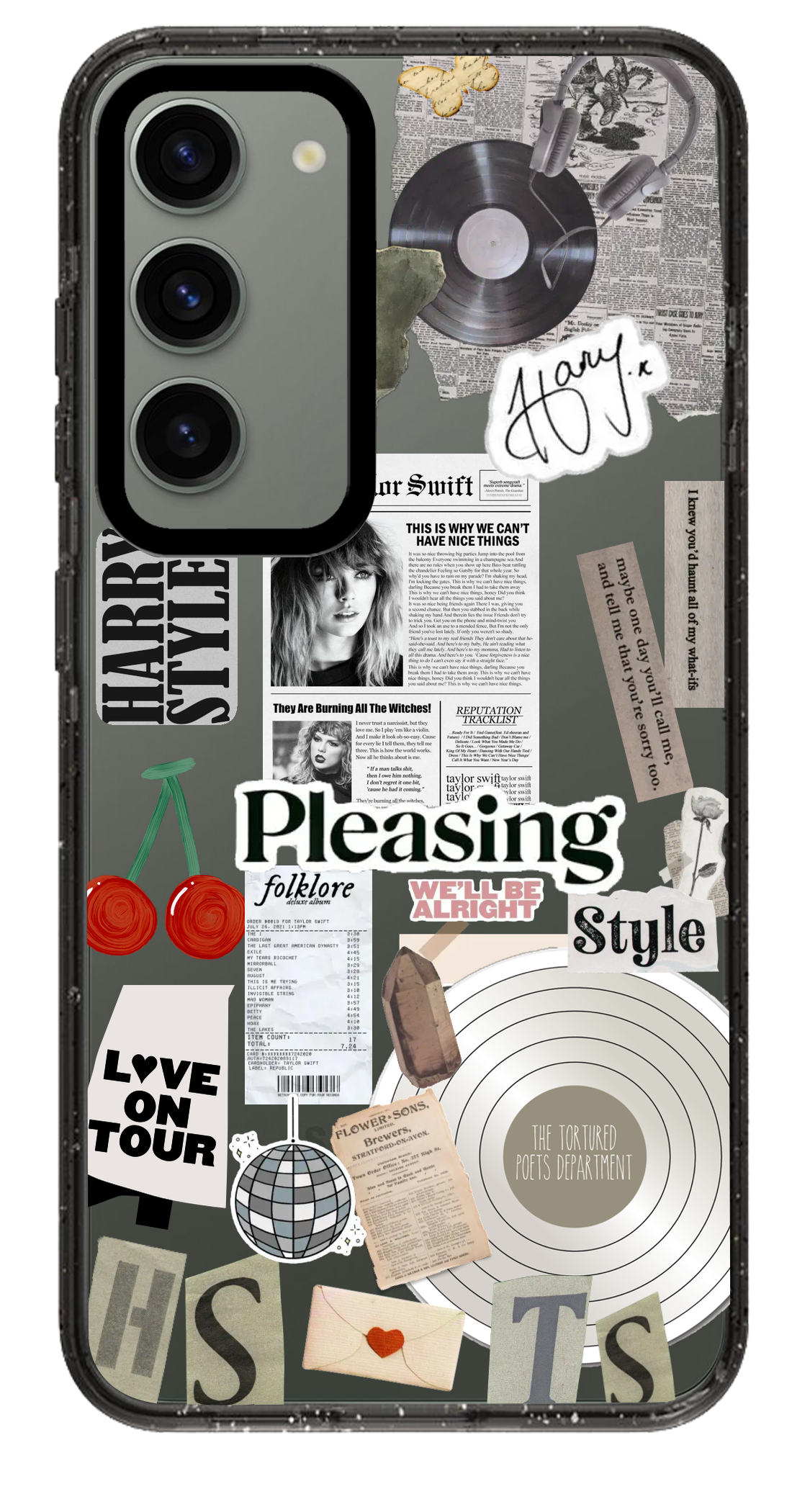 PixVoices rendered material preview - 1635 - Clear Black Samsung Case