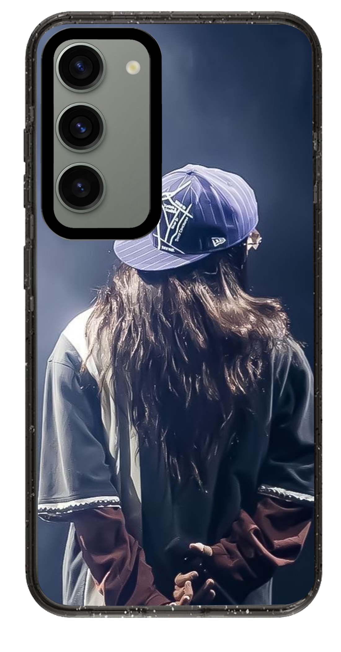 PixVoices rendered material preview - 1626 - Clear Black Samsung Case