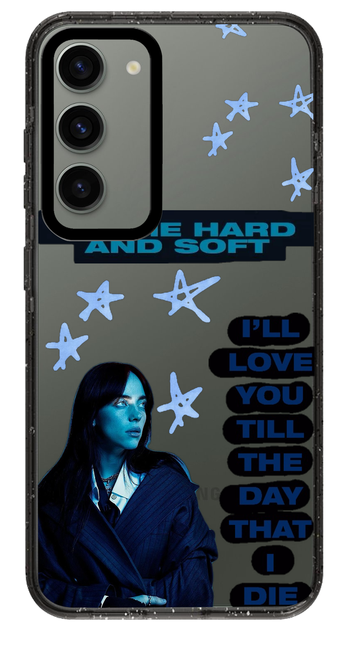 PixVoices rendered material preview - 869 - Clear Black Samsung Case