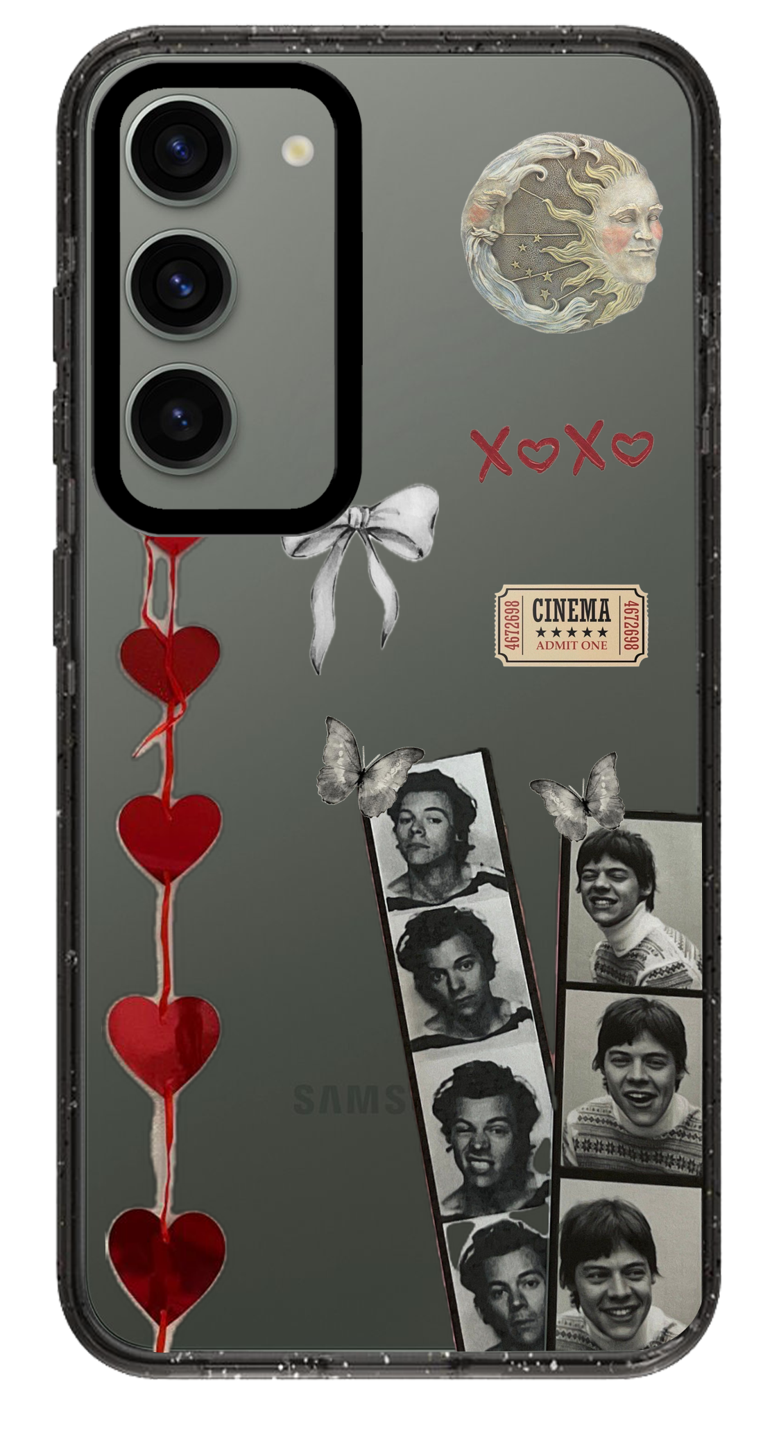 PixVoices rendered material preview - 1290 - Clear Black Samsung Case