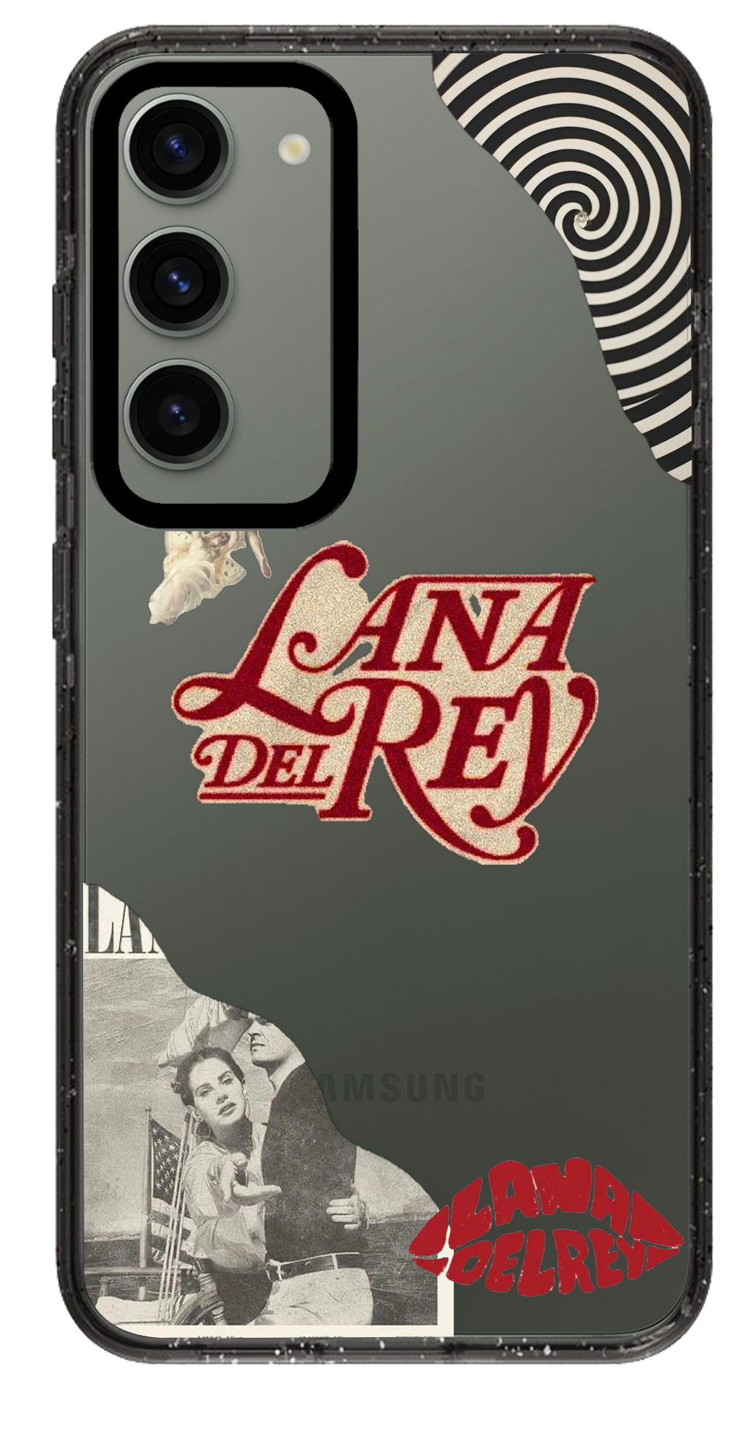 PixVoices rendered material preview - 1308 - Clear Black Samsung Case