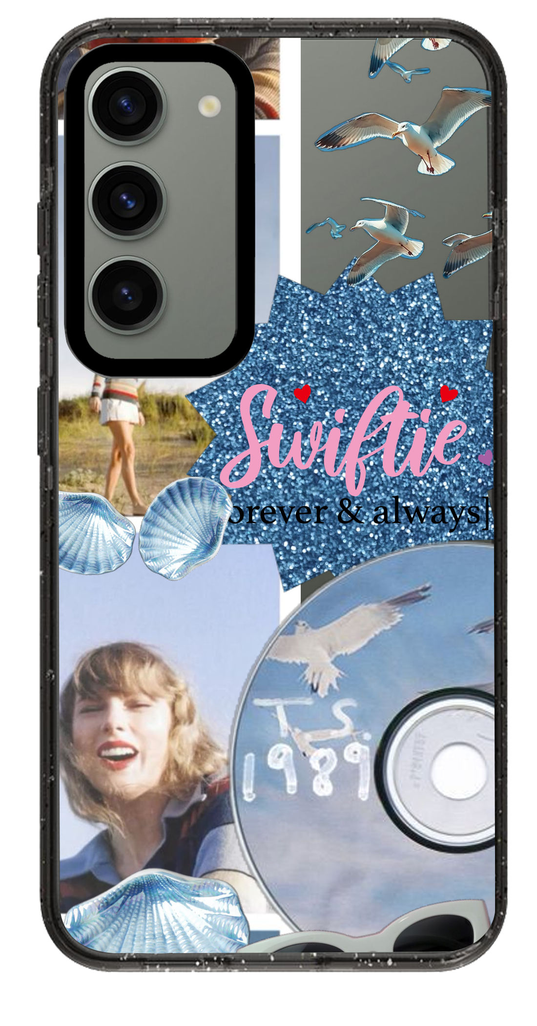 PixVoices rendered material preview - 1325 - Clear Black Samsung Case