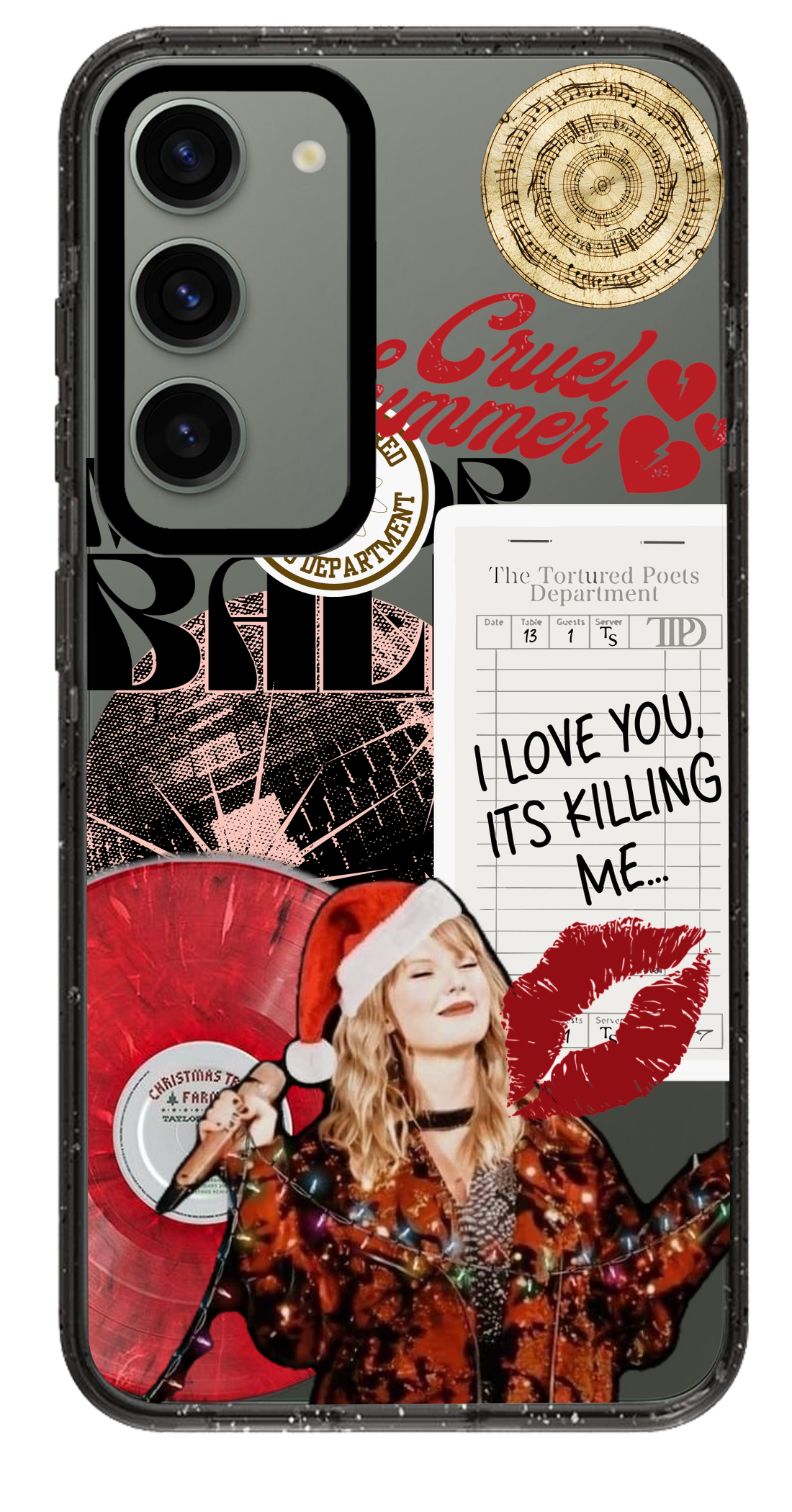 PixVoices rendered material preview - 1327 - Clear Black Samsung Case