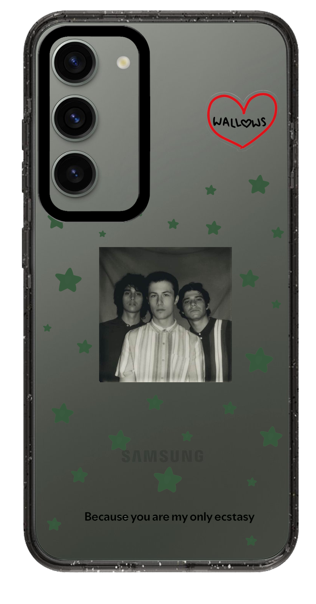 PixVoices rendered material preview - 1343 - Clear Black Samsung Case