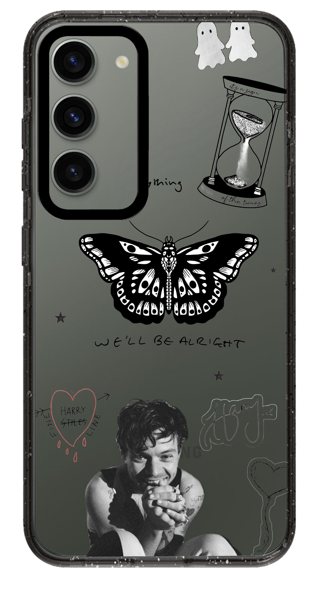 PixVoices rendered material preview - 1353 - Clear Black Samsung Case