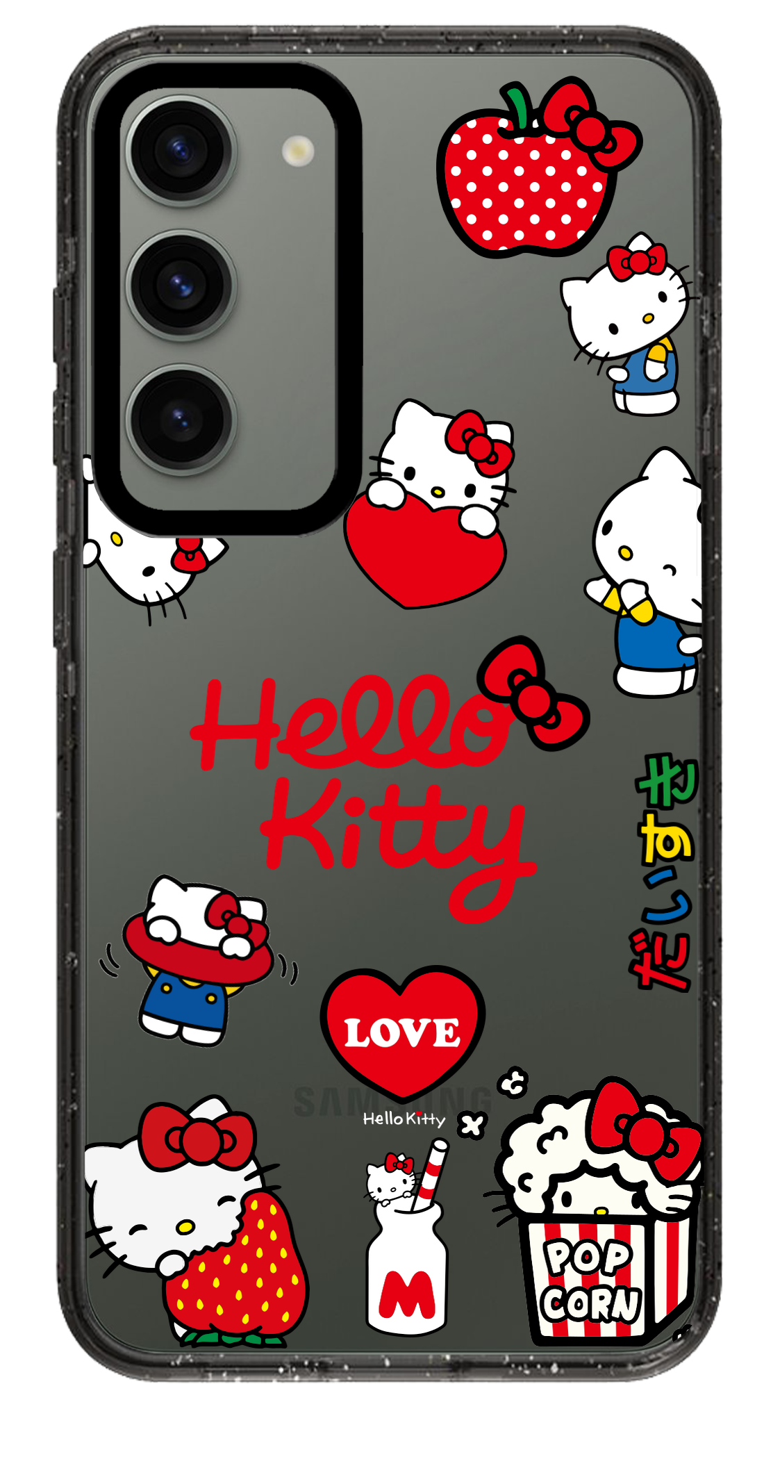 PixVoices rendered material preview - 1446 - Clear Black Samsung Case