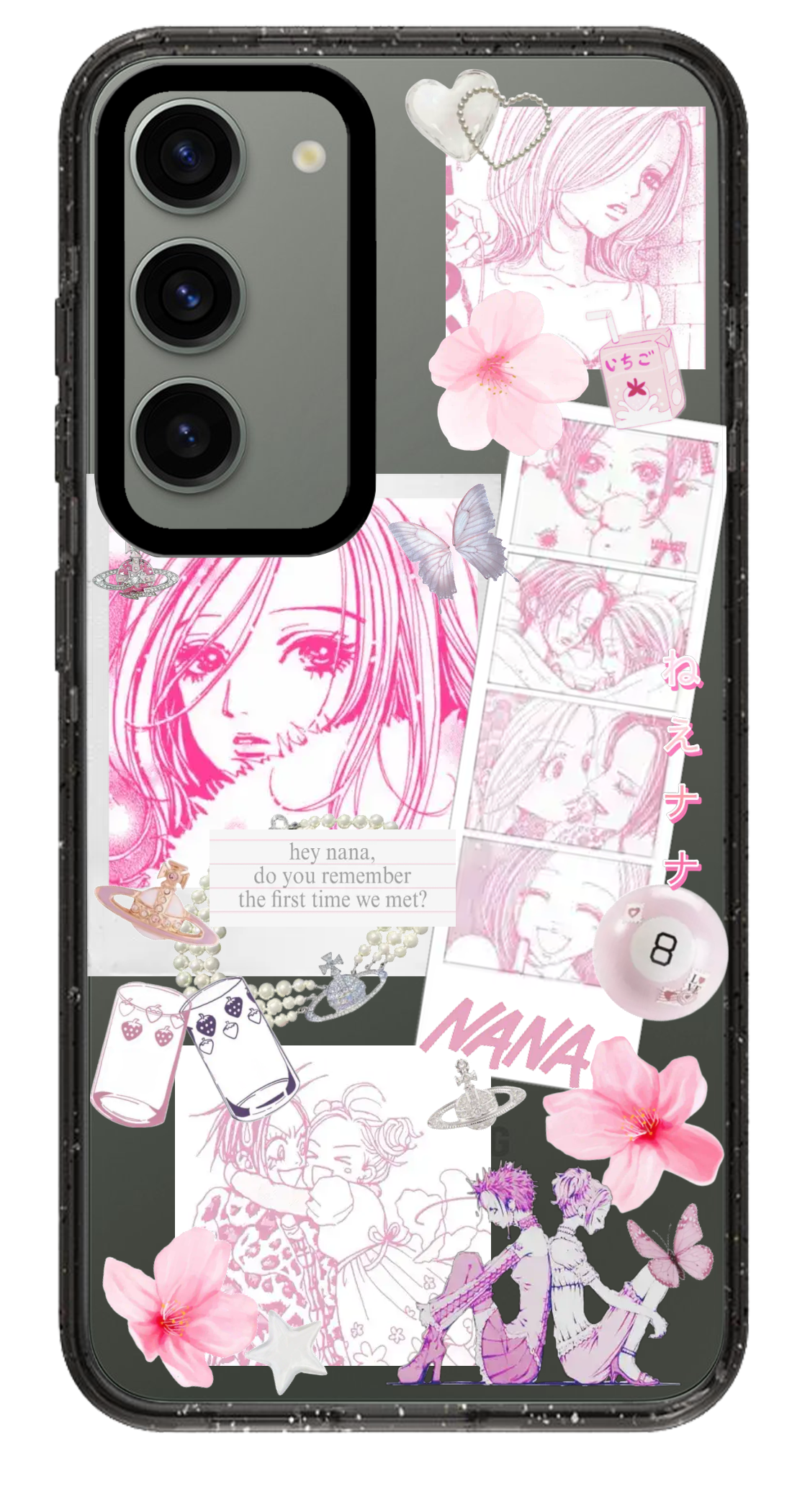 PixVoices rendered material preview - 1449 - Clear Black Samsung Case