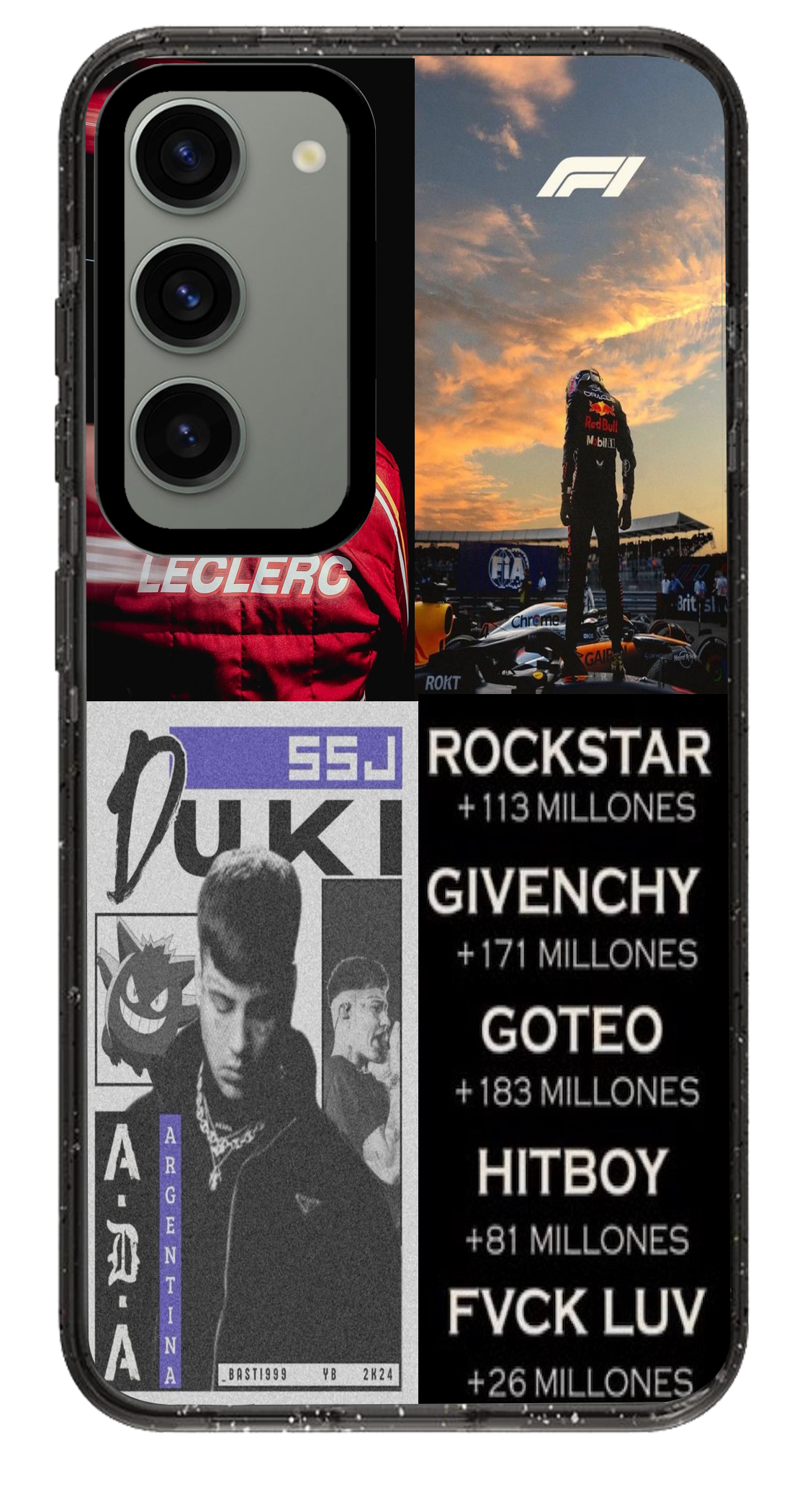 PixVoices rendered material preview - 4831 - Clear Black Samsung Case