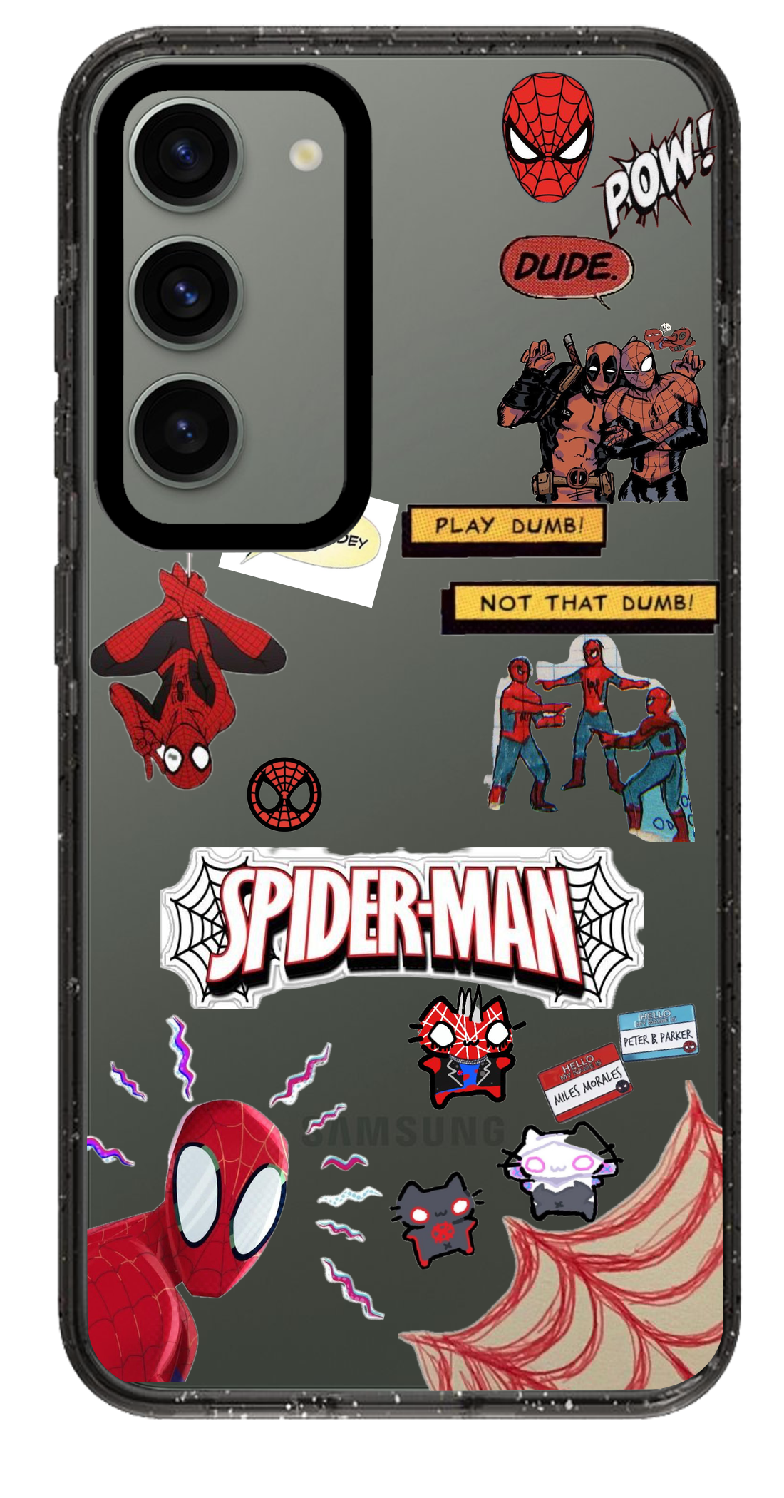 PixVoices rendered material preview - 4888 - Clear Black Samsung Case