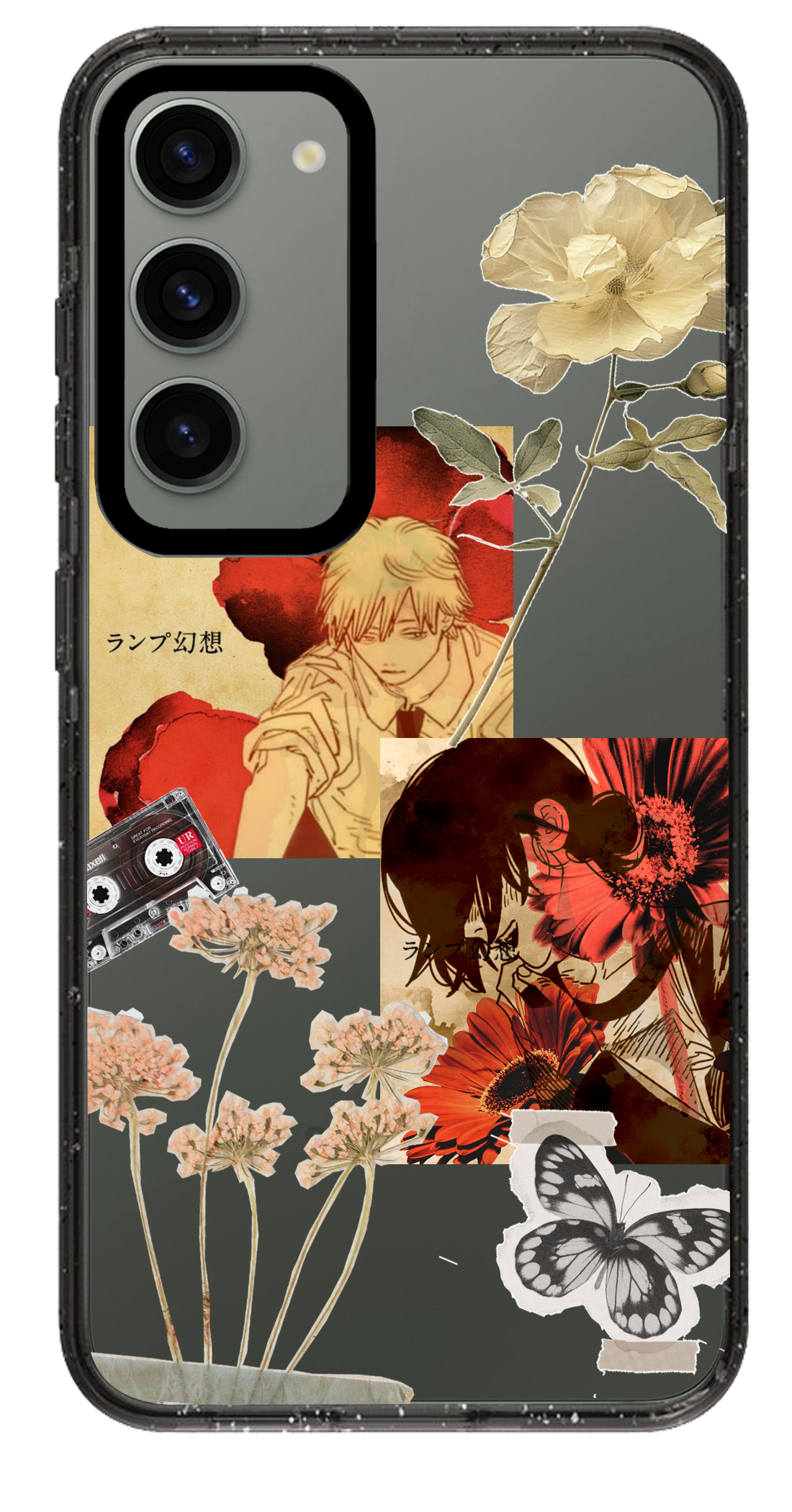 PixVoices rendered material preview - 4921 - Clear Black Samsung Case