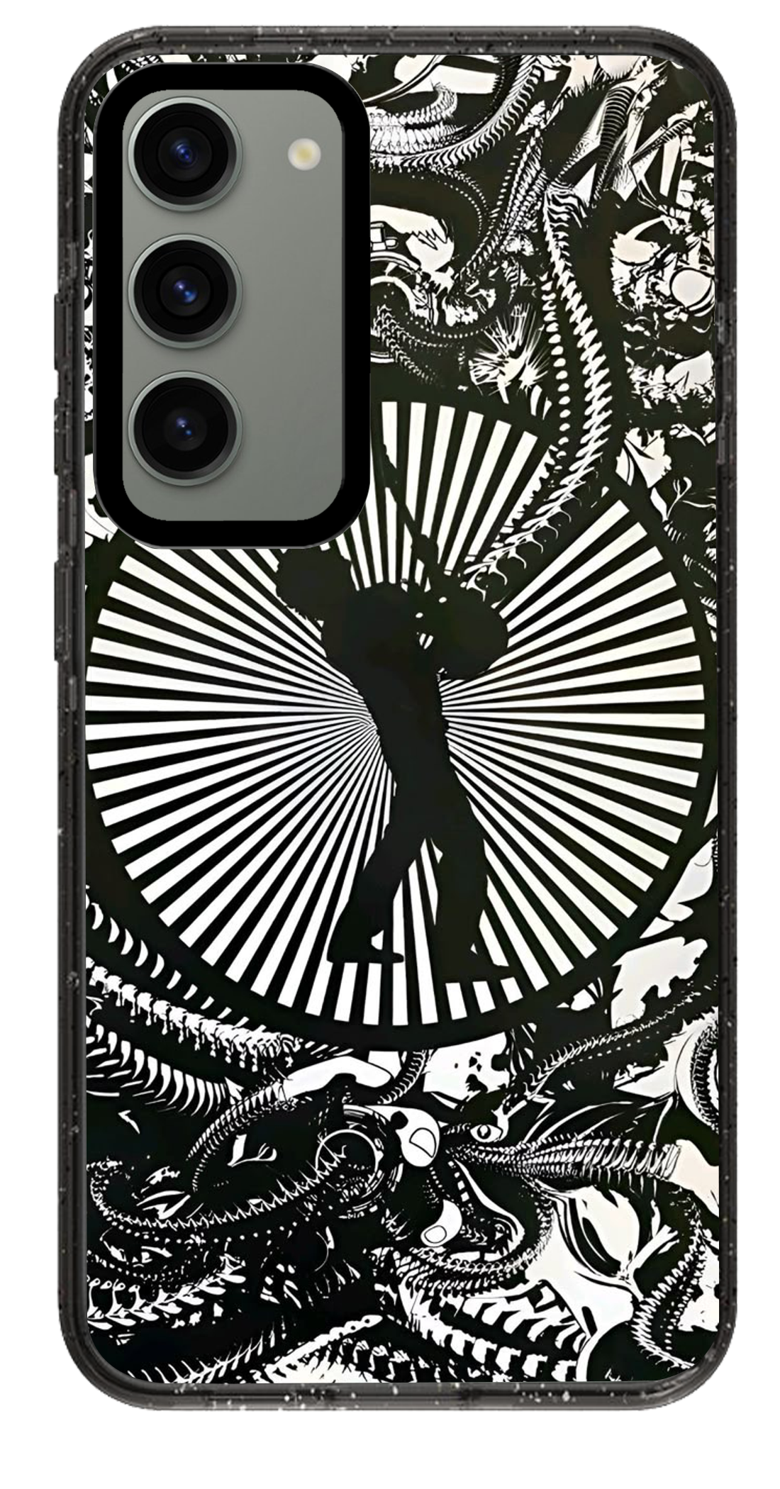 PixVoices rendered material preview - 4954 - Clear Black Samsung Case