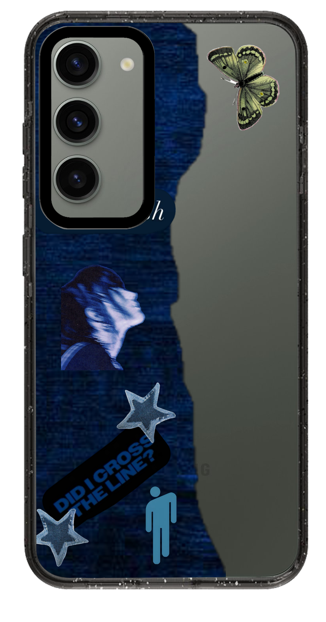 PixVoices rendered material preview - 4980 - Clear Black Samsung Case