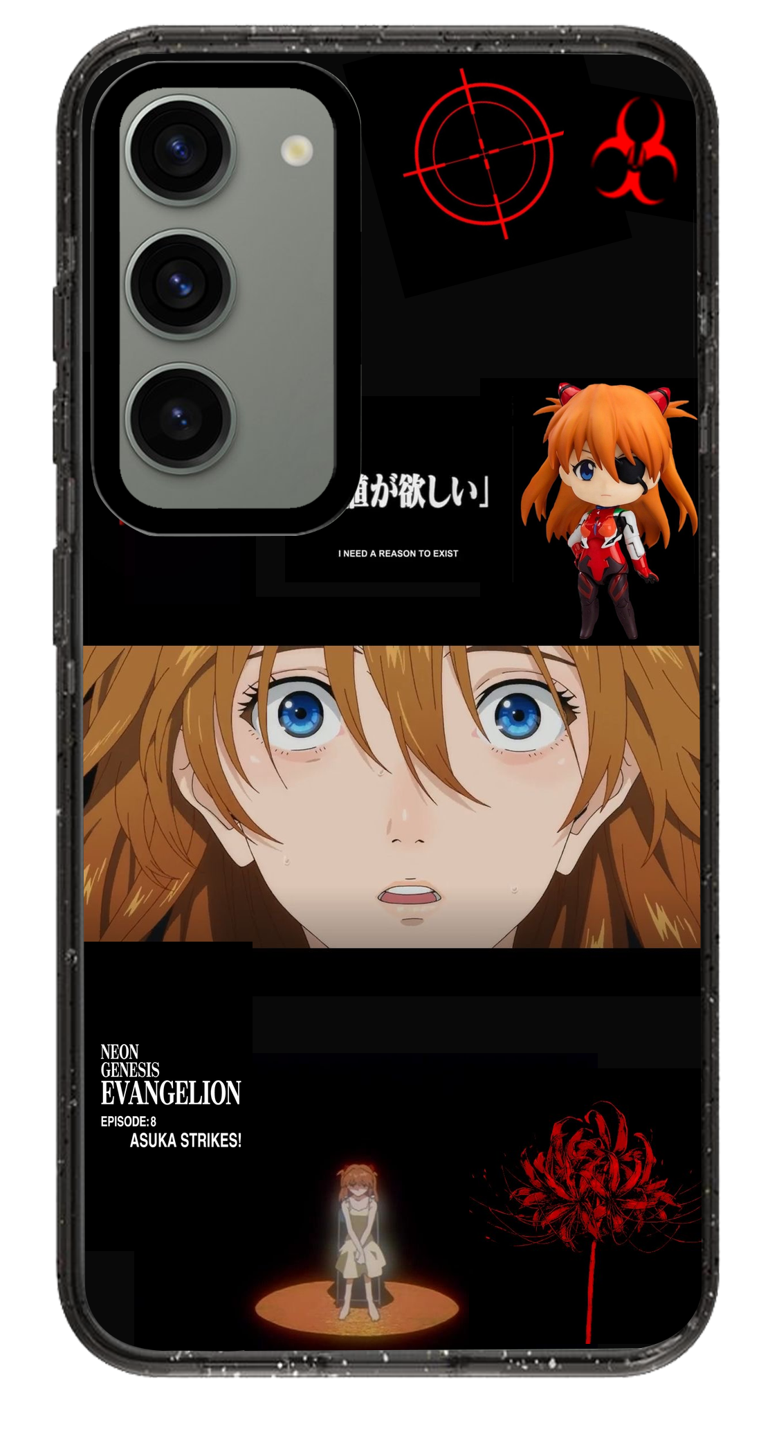 PixVoices rendered material preview - 5015 - Clear Black Samsung Case