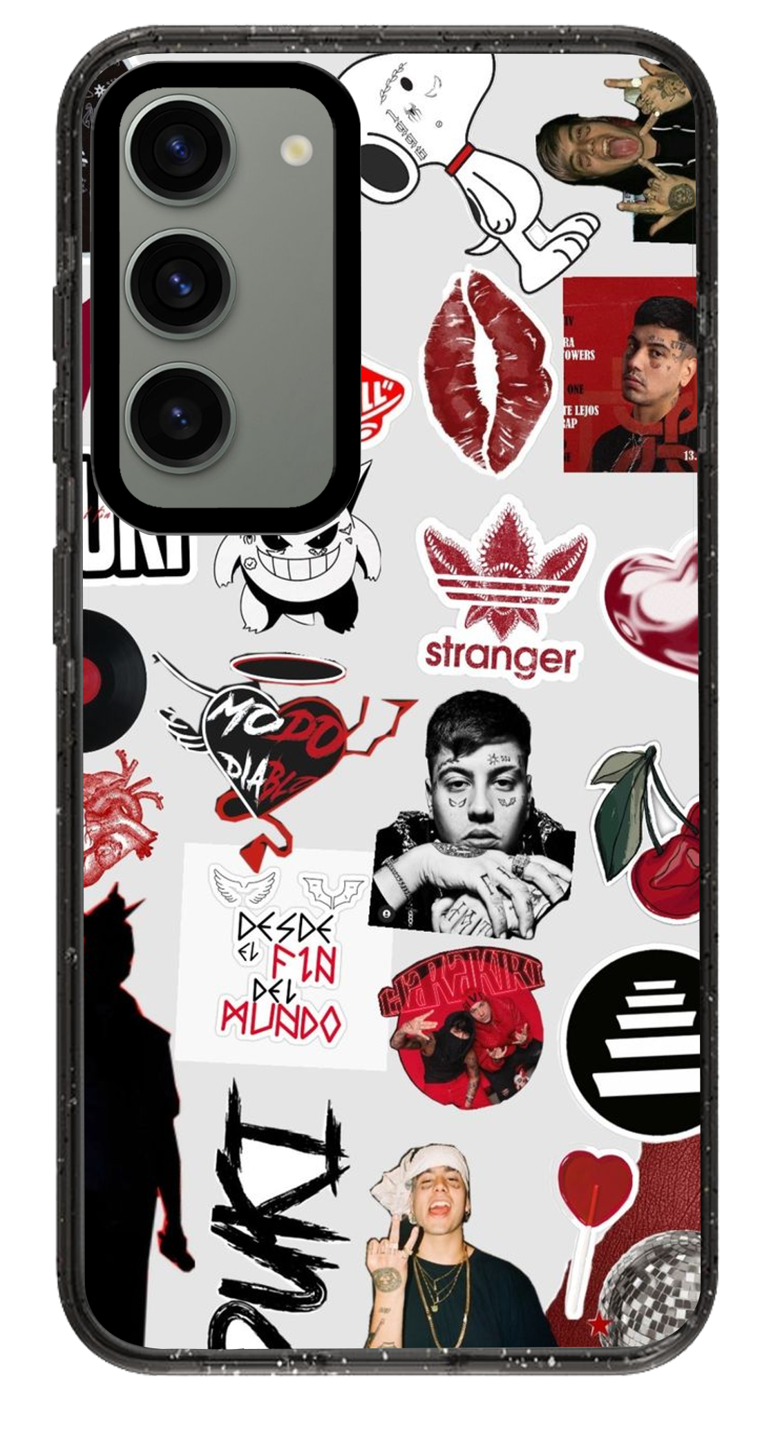 PixVoices rendered material preview - 5076 - Clear Black Samsung Case