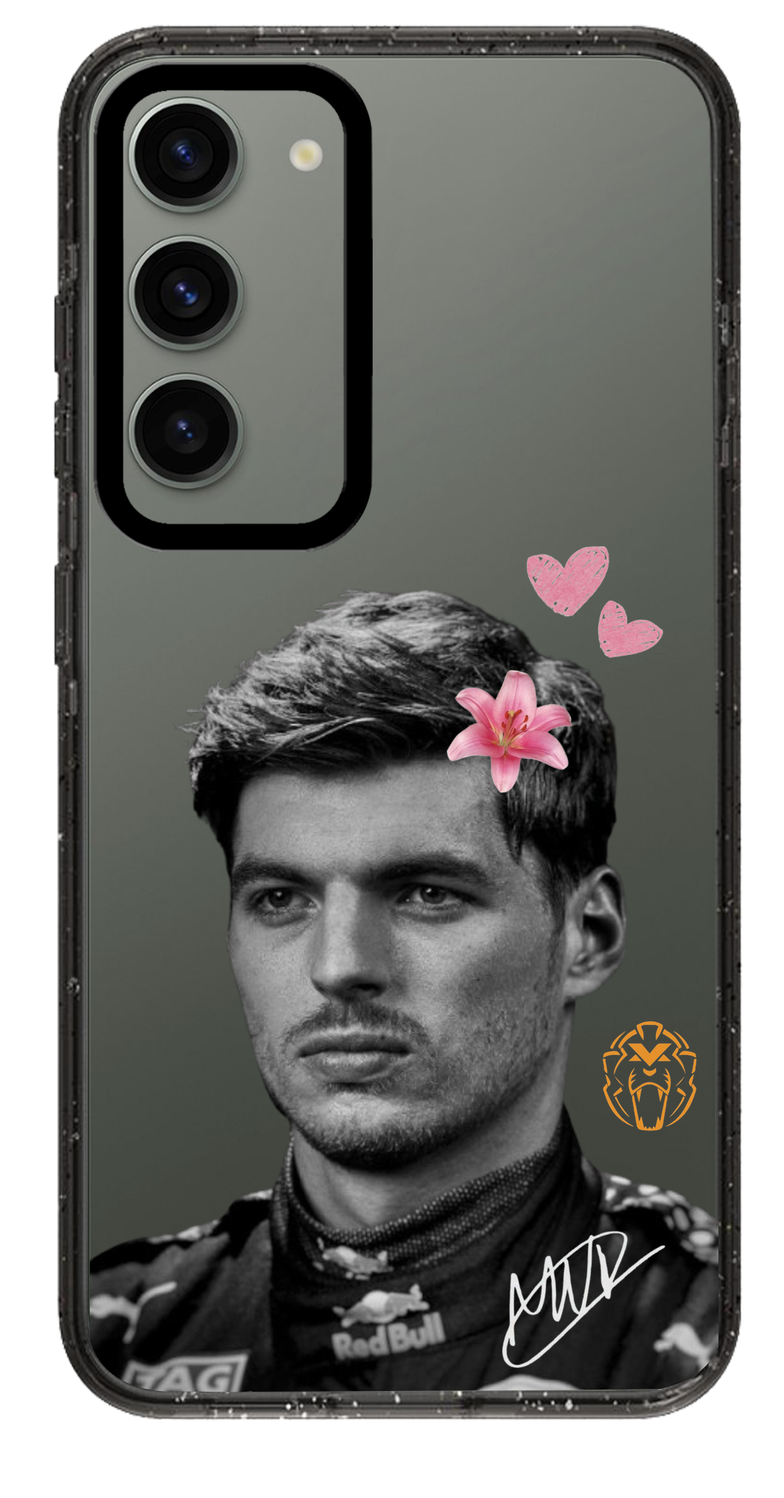 PixVoices rendered material preview - 5084 - Clear Black Samsung Case