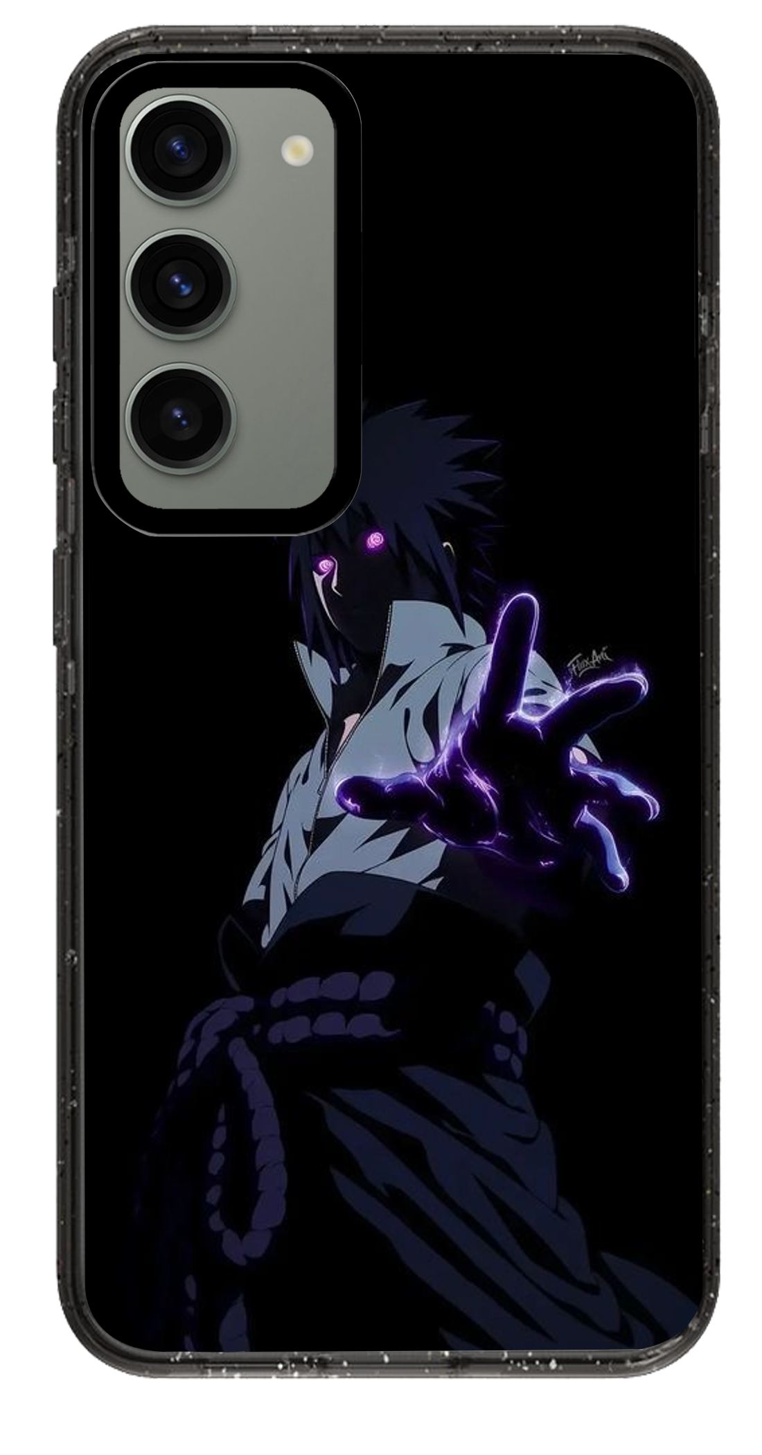 PixVoices rendered material preview - 5132 - Clear Black Samsung Case