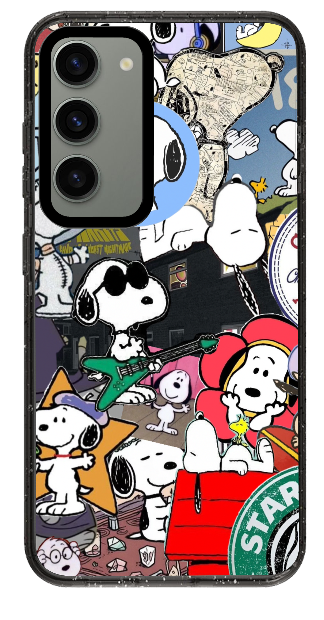 PixVoices rendered material preview - 5218 - Clear Black Samsung Case