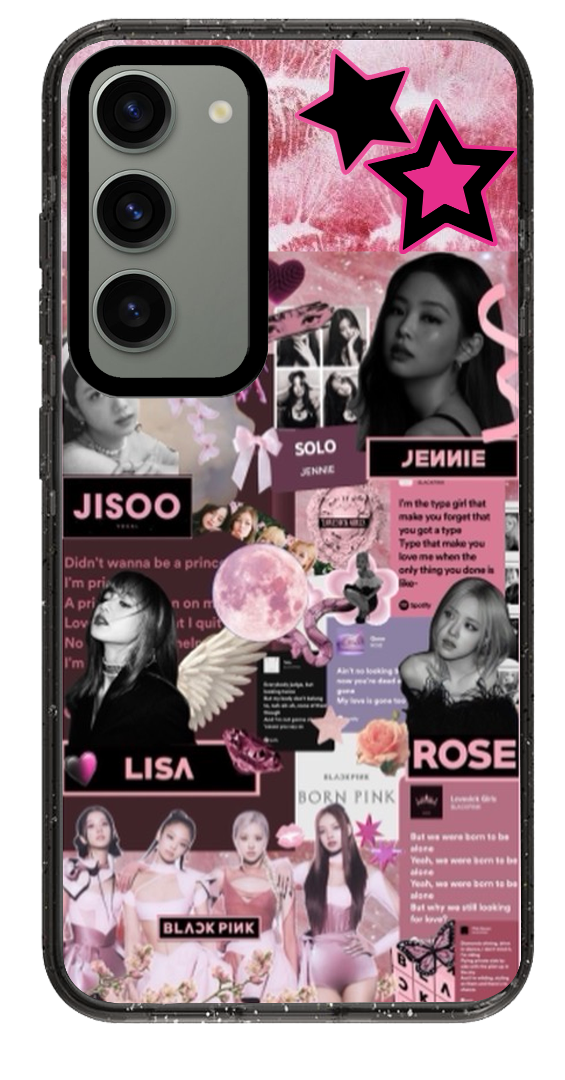 PixVoices rendered material preview - 5223 - Clear Black Samsung Case