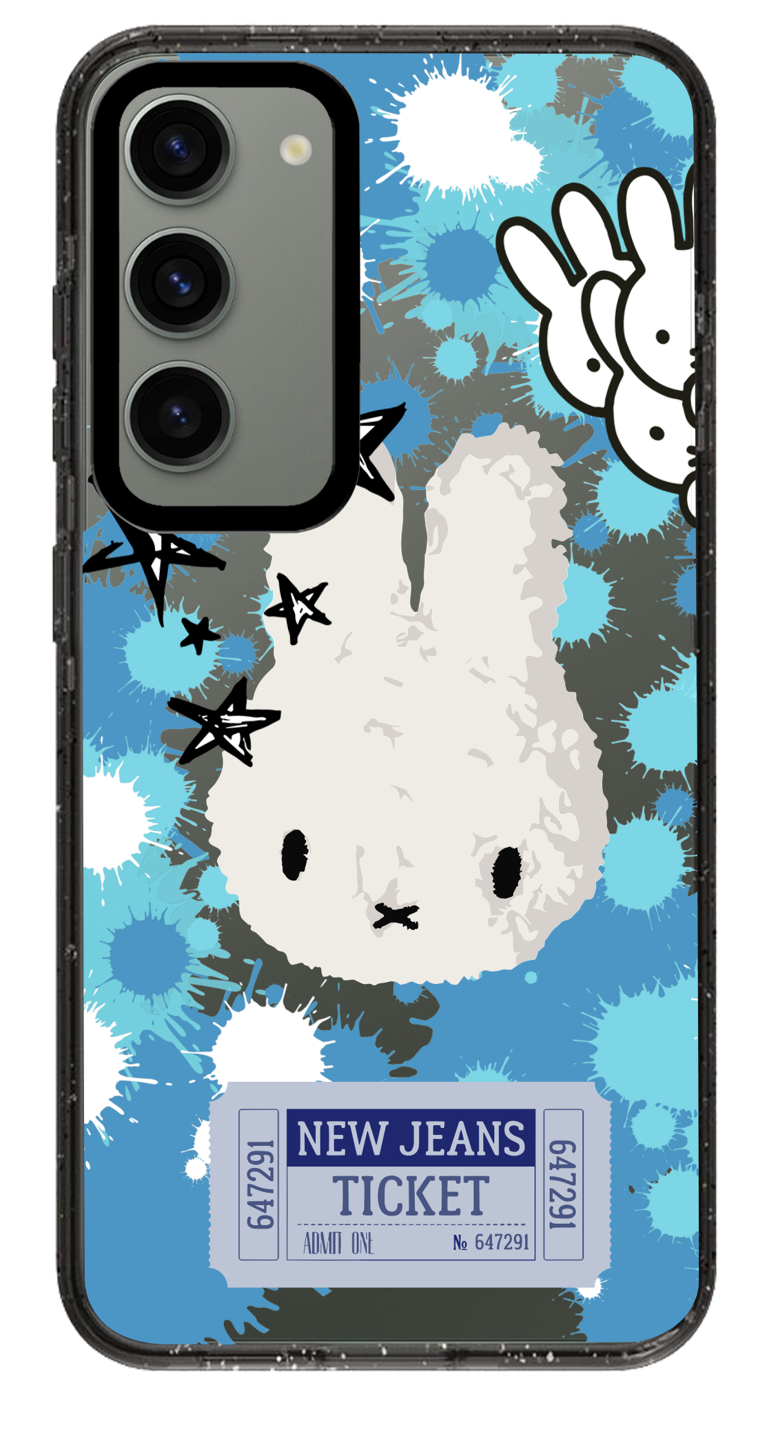 PixVoices rendered material preview - 5250 - Clear Black Samsung Case