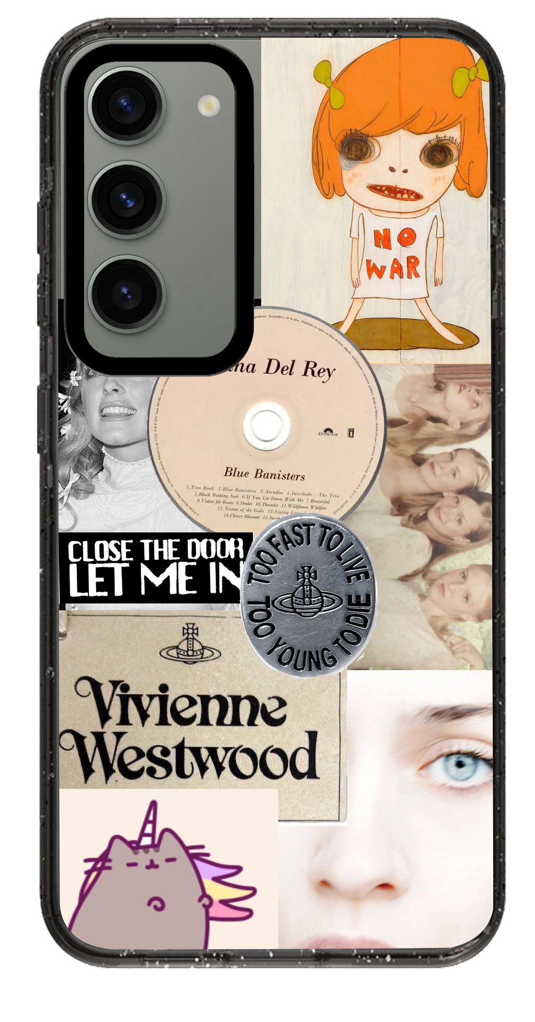 PixVoices rendered material preview - 5258 - Clear Black Samsung Case