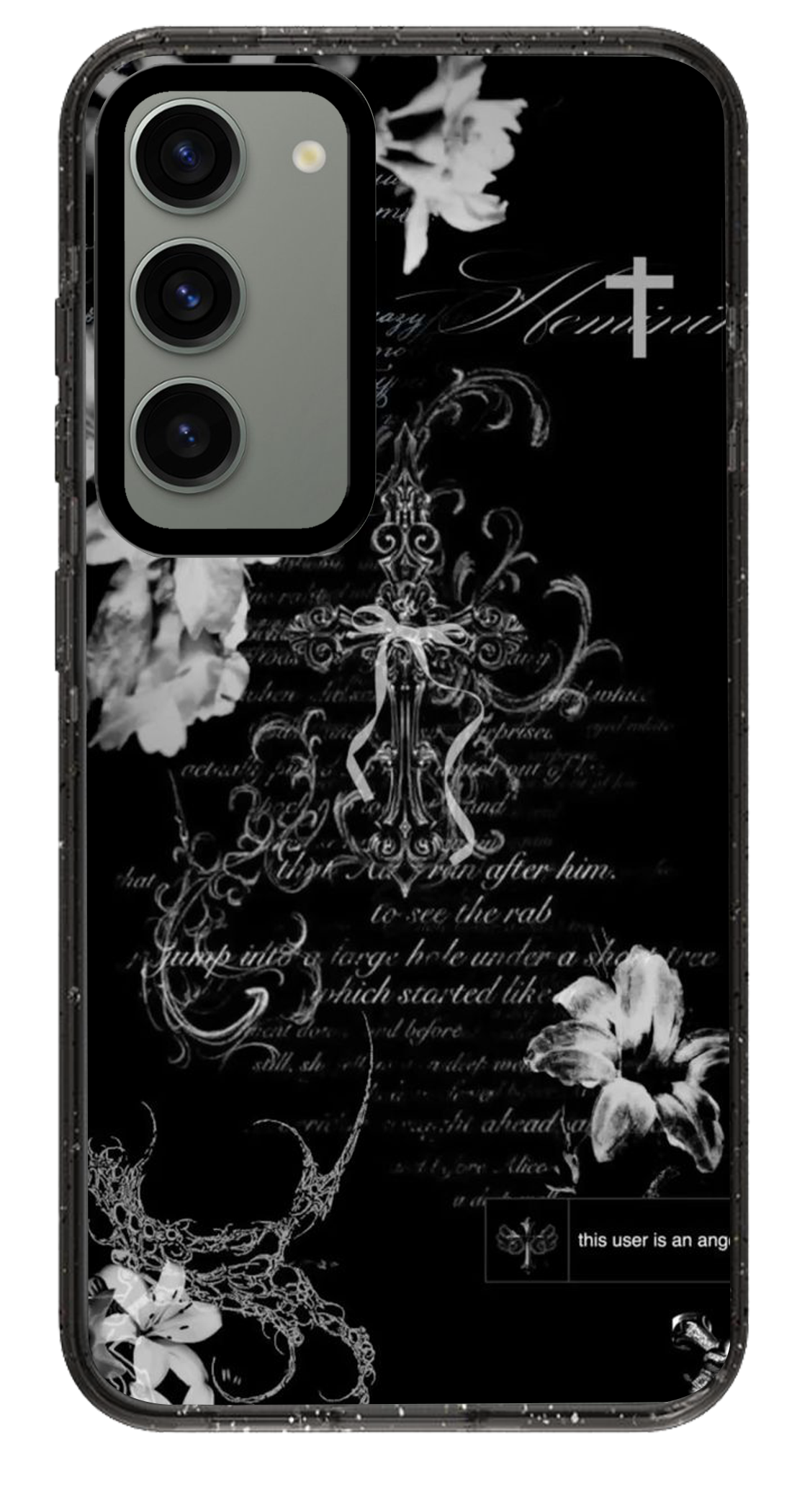 PixVoices rendered material preview - 5264 - Clear Black Samsung Case