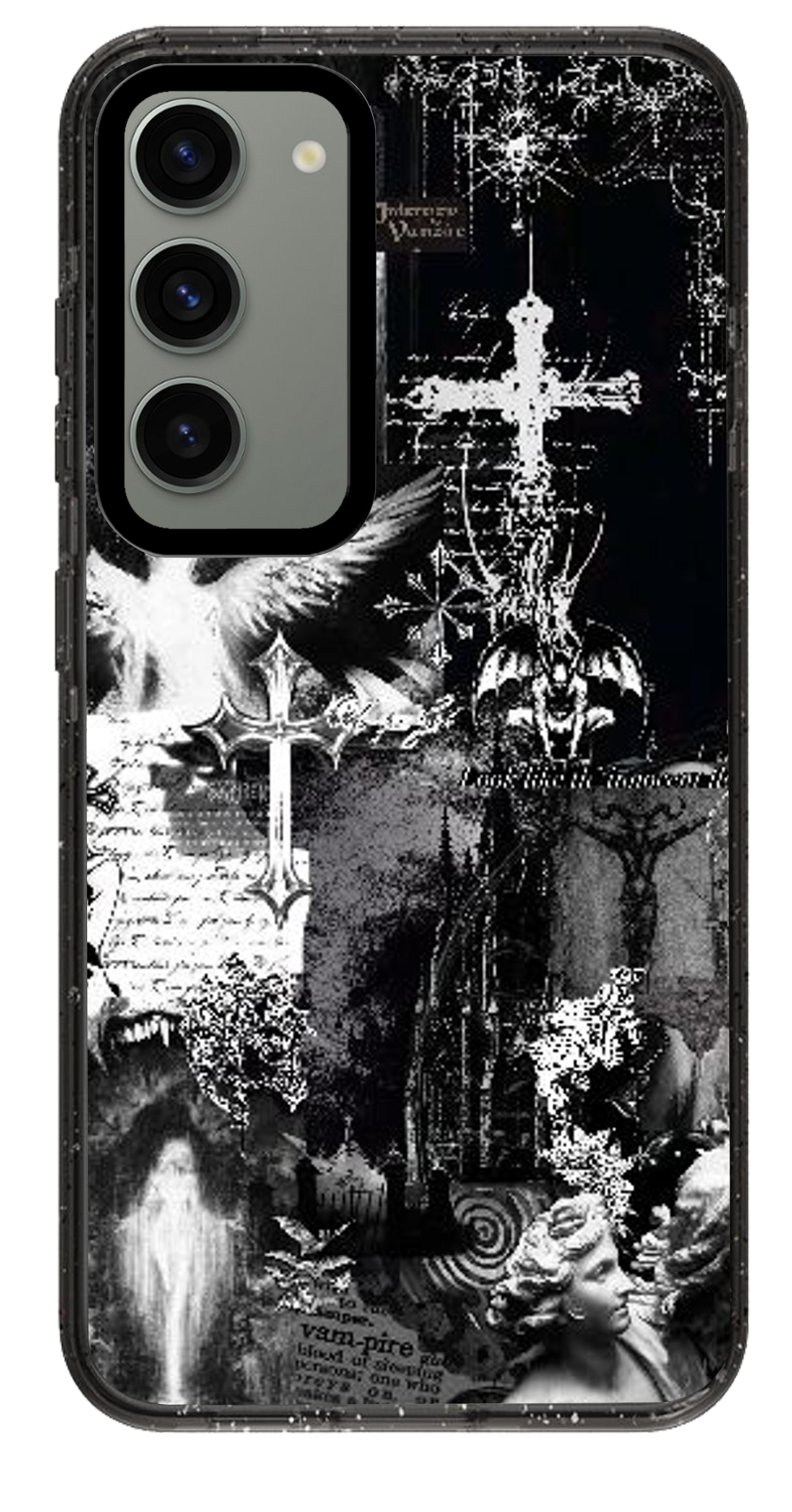 PixVoices rendered material preview - 5265 - Clear Black Samsung Case