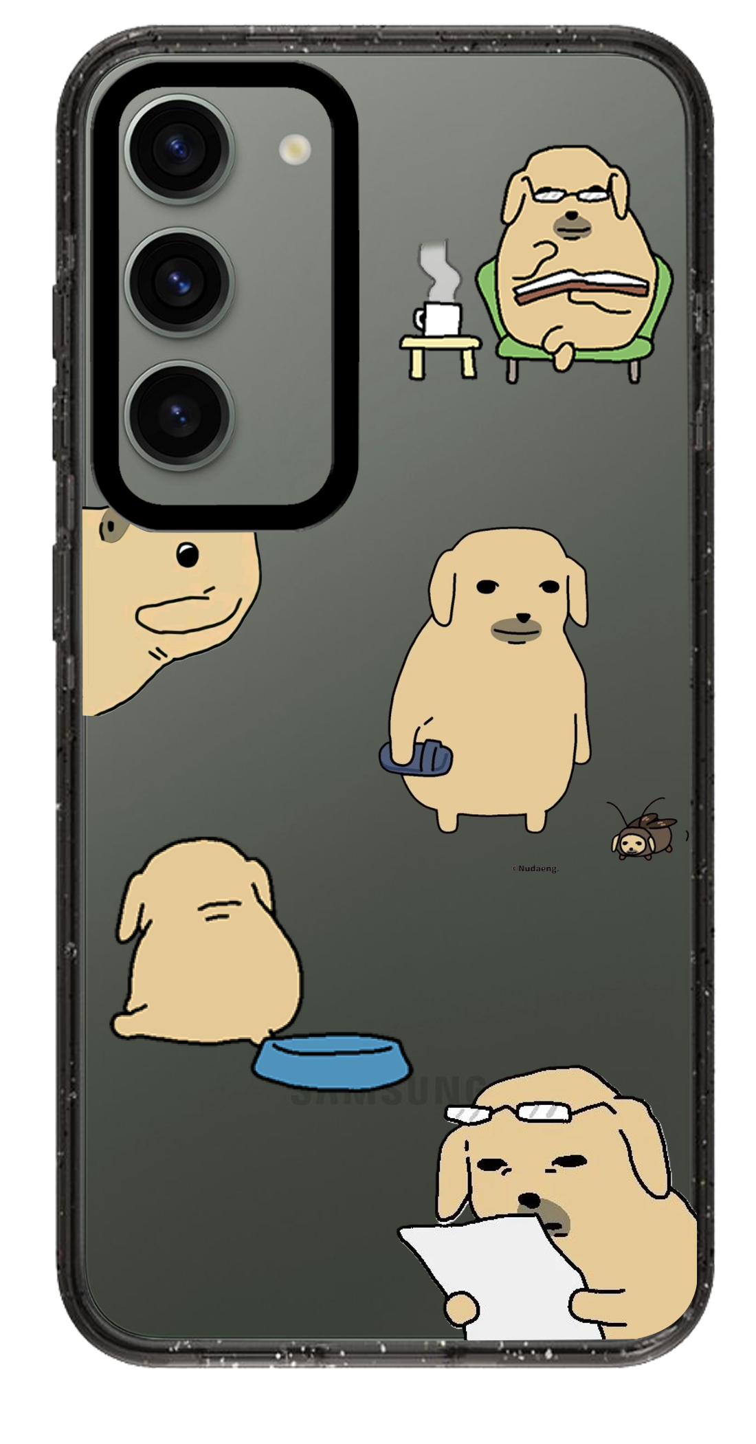 PixVoices rendered material preview - 5278 - Clear Black Samsung Case