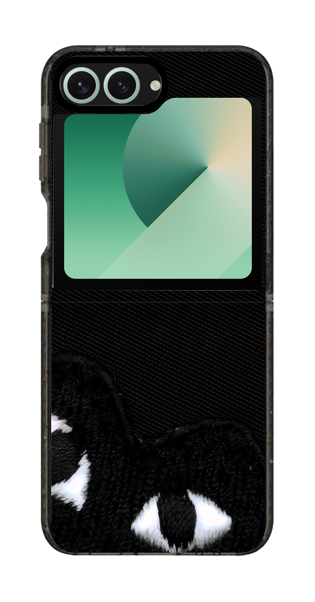 PixVoices rendered material preview - 5283 - Clear Black Galaxy Flip Case