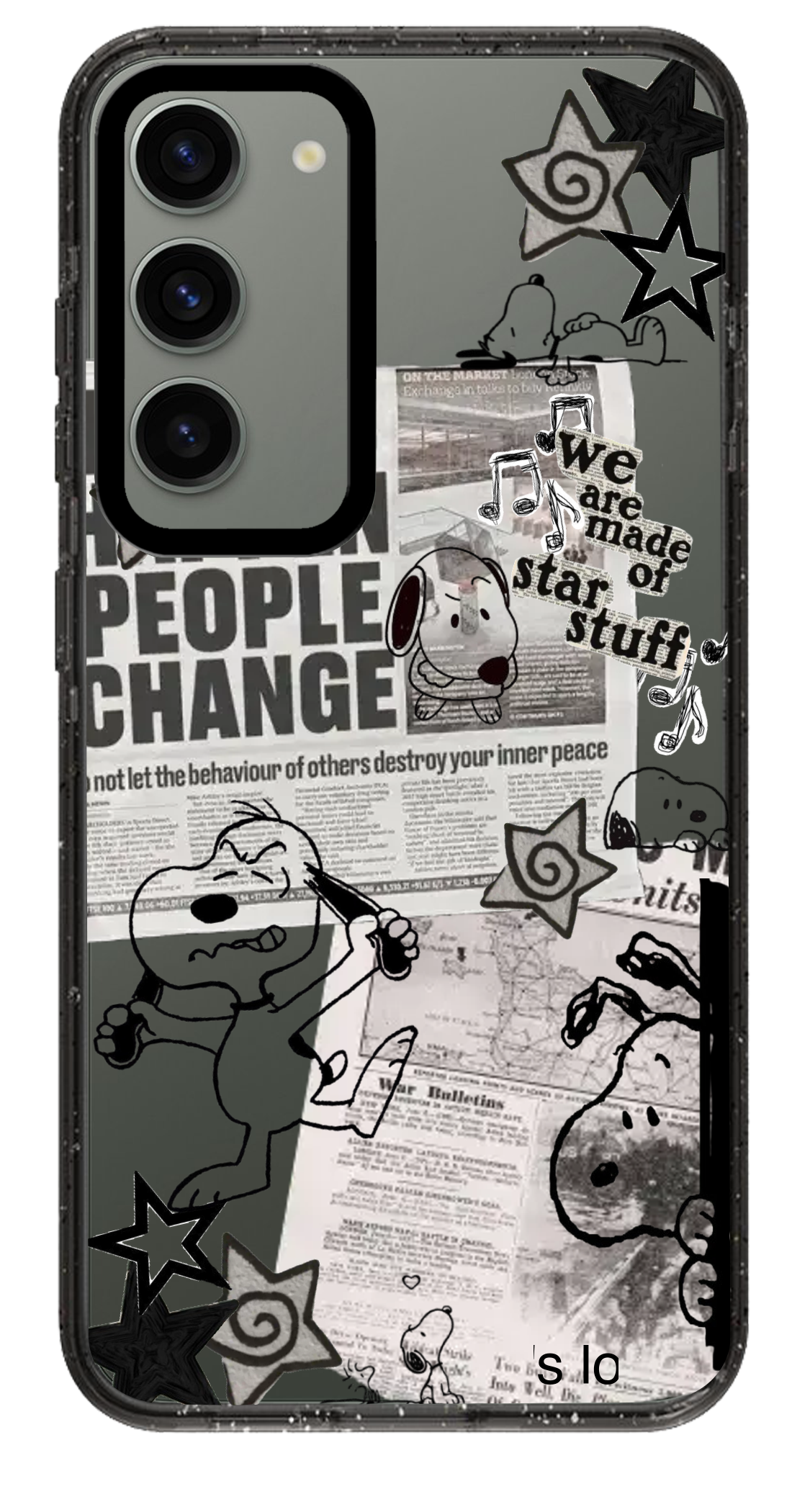 PixVoices rendered material preview - 5299 - Clear Black Samsung Case