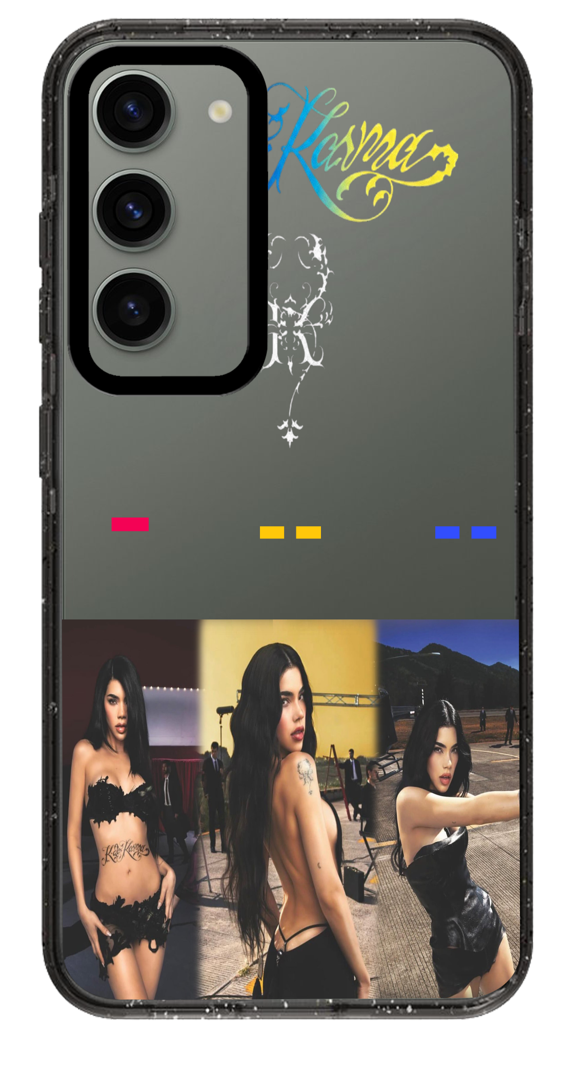 PixVoices rendered material preview - 5446 - Clear Black Samsung Case