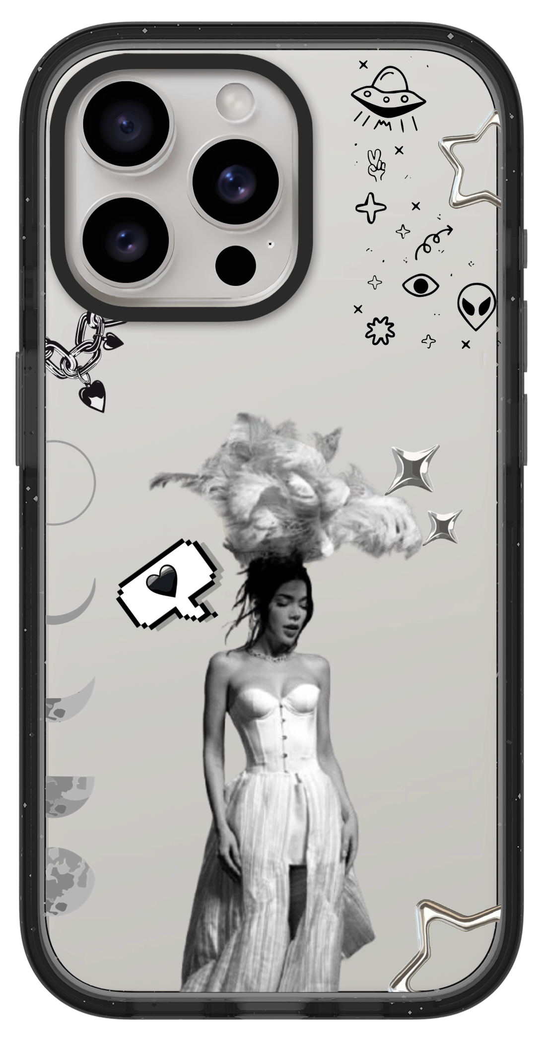 PixVoices rendered material preview - 5447 - Clear Black Impact Case