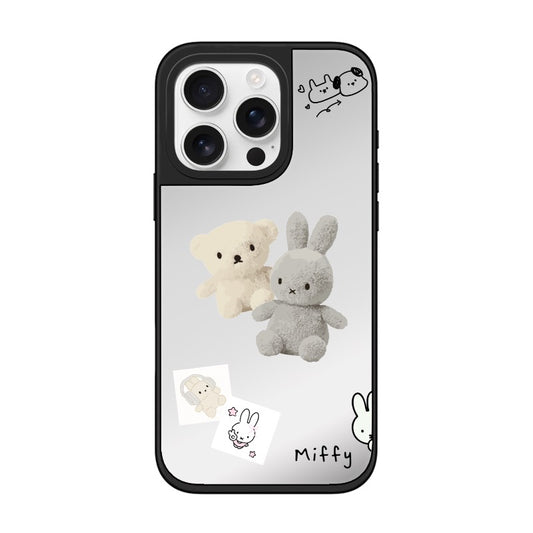 Custom Cute Plush Miffy Case – Soft Pastel Comfort Aesthetic [1232]