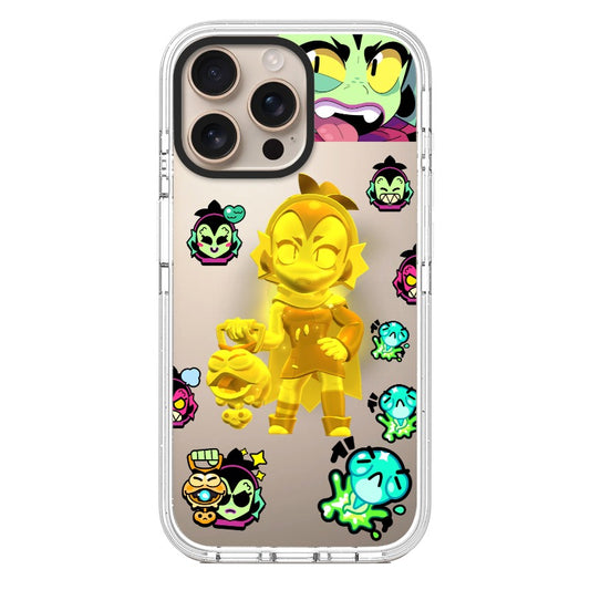 Brawl Stars Willow Phone Case Golden 3D Sticker editable Pixvoices design template