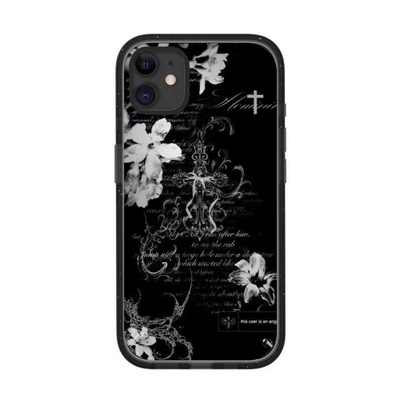 Dark Gothic Floral Phone Case Emo editable Pixvoices design template