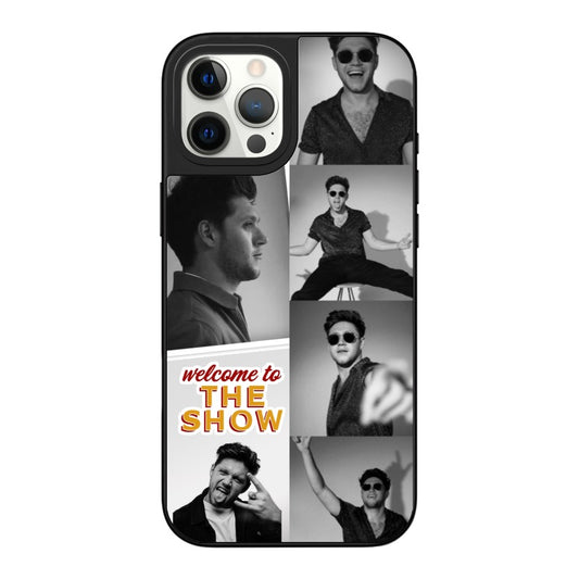 Customizable Niall Horan “The Show” iPhone Case – Black & White Concert Collage with Fan Art Style