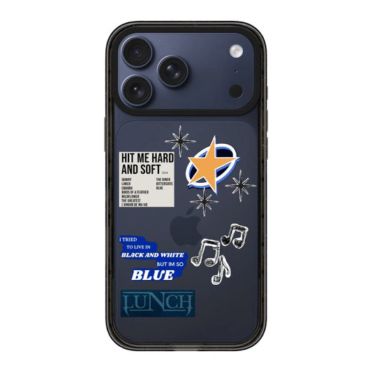 Billie blue mood editable Pixvoices phone case design template