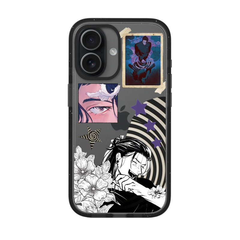 Jujutsu Kaisen Geto Suguru Phone Case Floral Dark Aesthetic editable Pixvoices design template