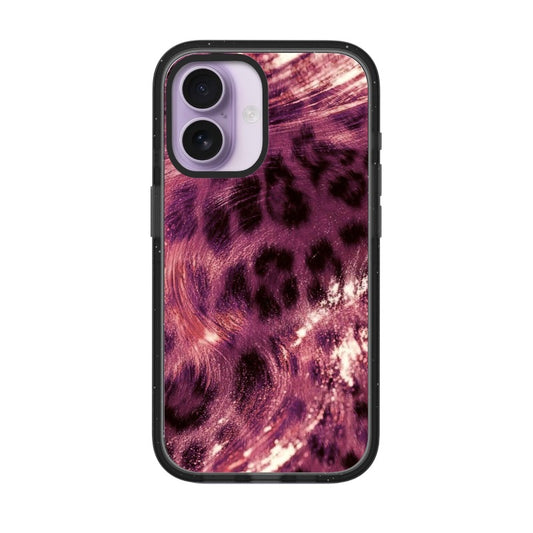 Pink Leopard Print Phone Case Animal Pattern Design editable Pixvoices design template